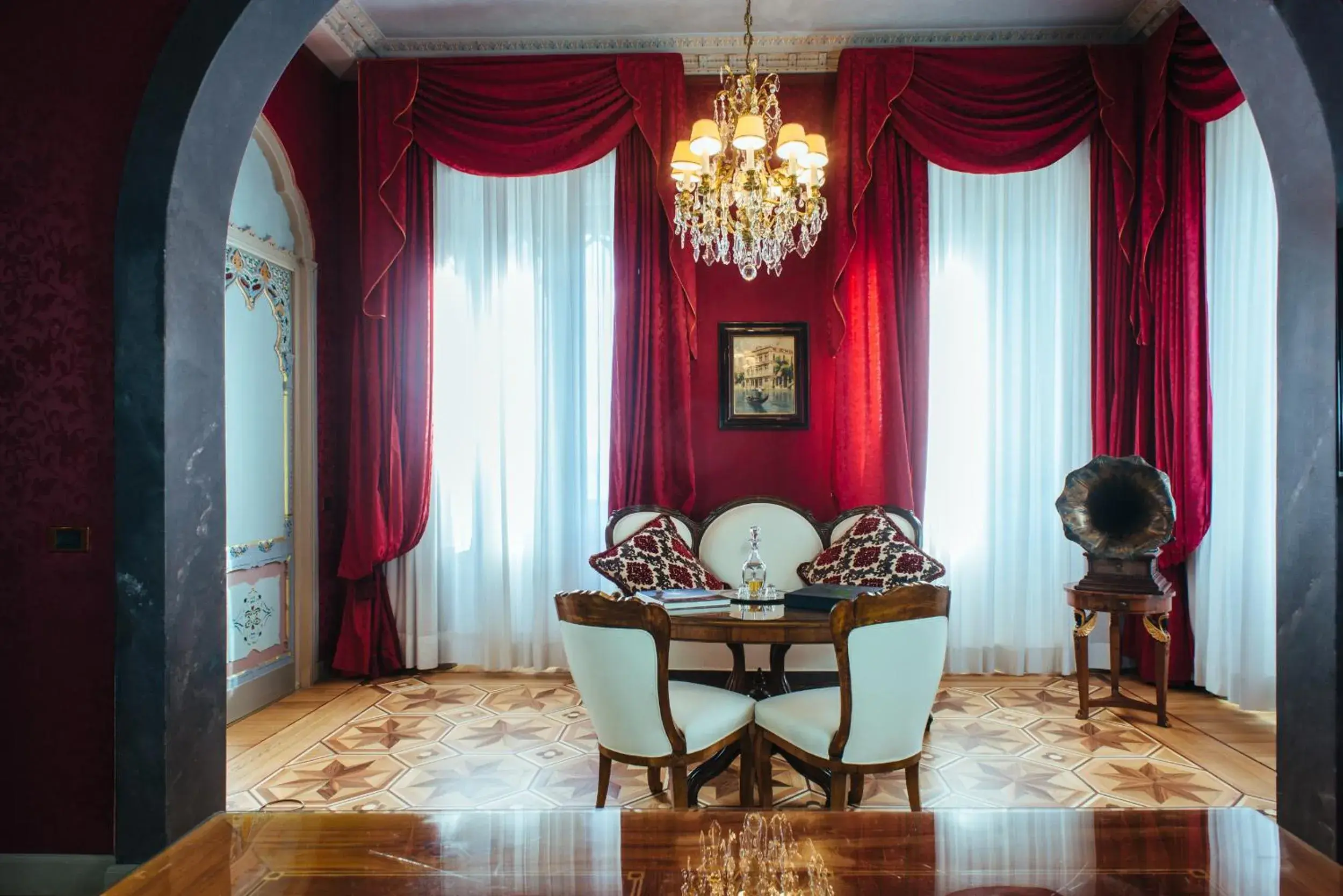 Living room in Relais & Chateaux Villa Crespi Living room in Relais & Chateaux Villa Crespi