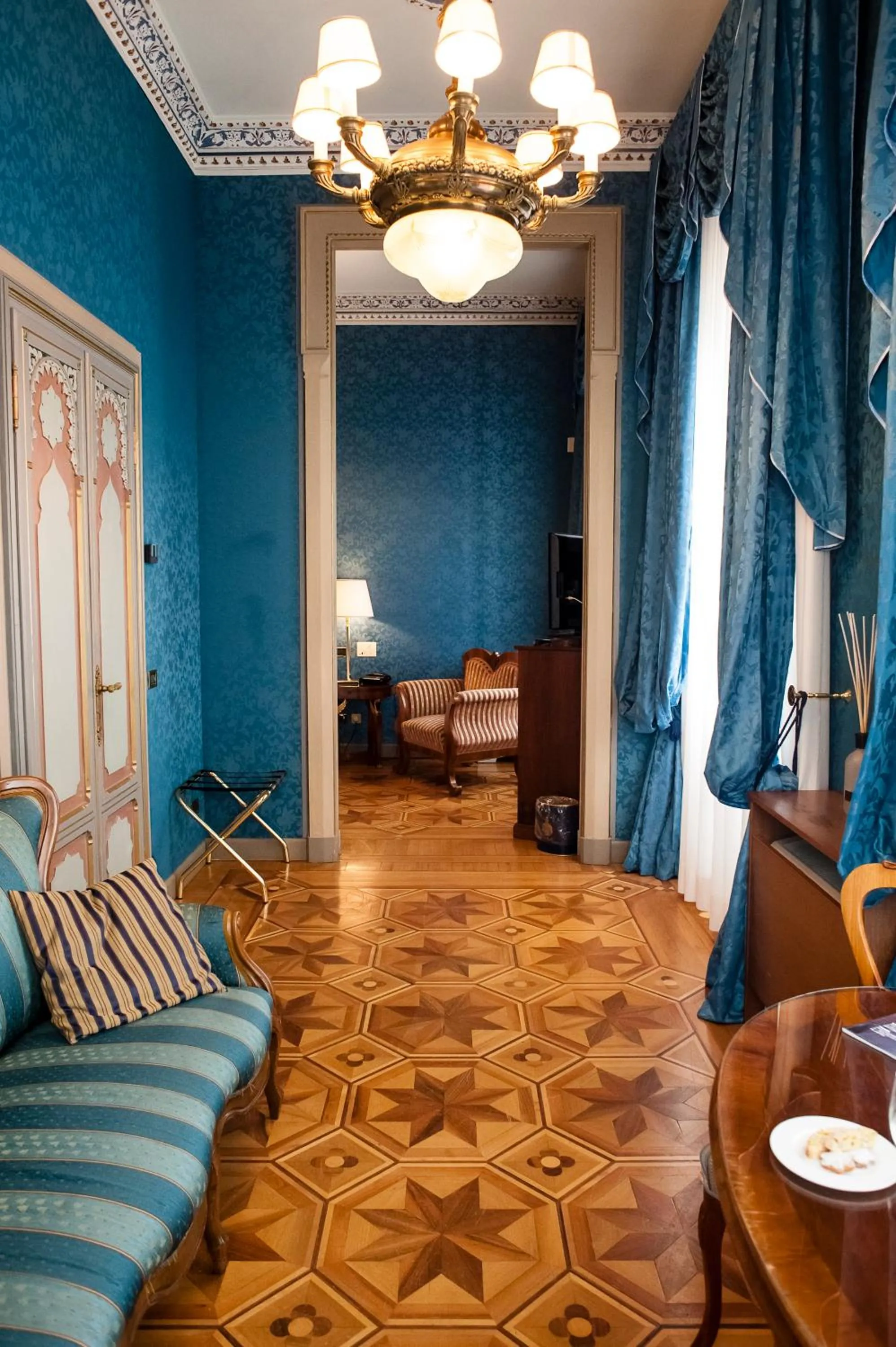 Seating area, Bed in Relais & Chateaux Villa Crespi