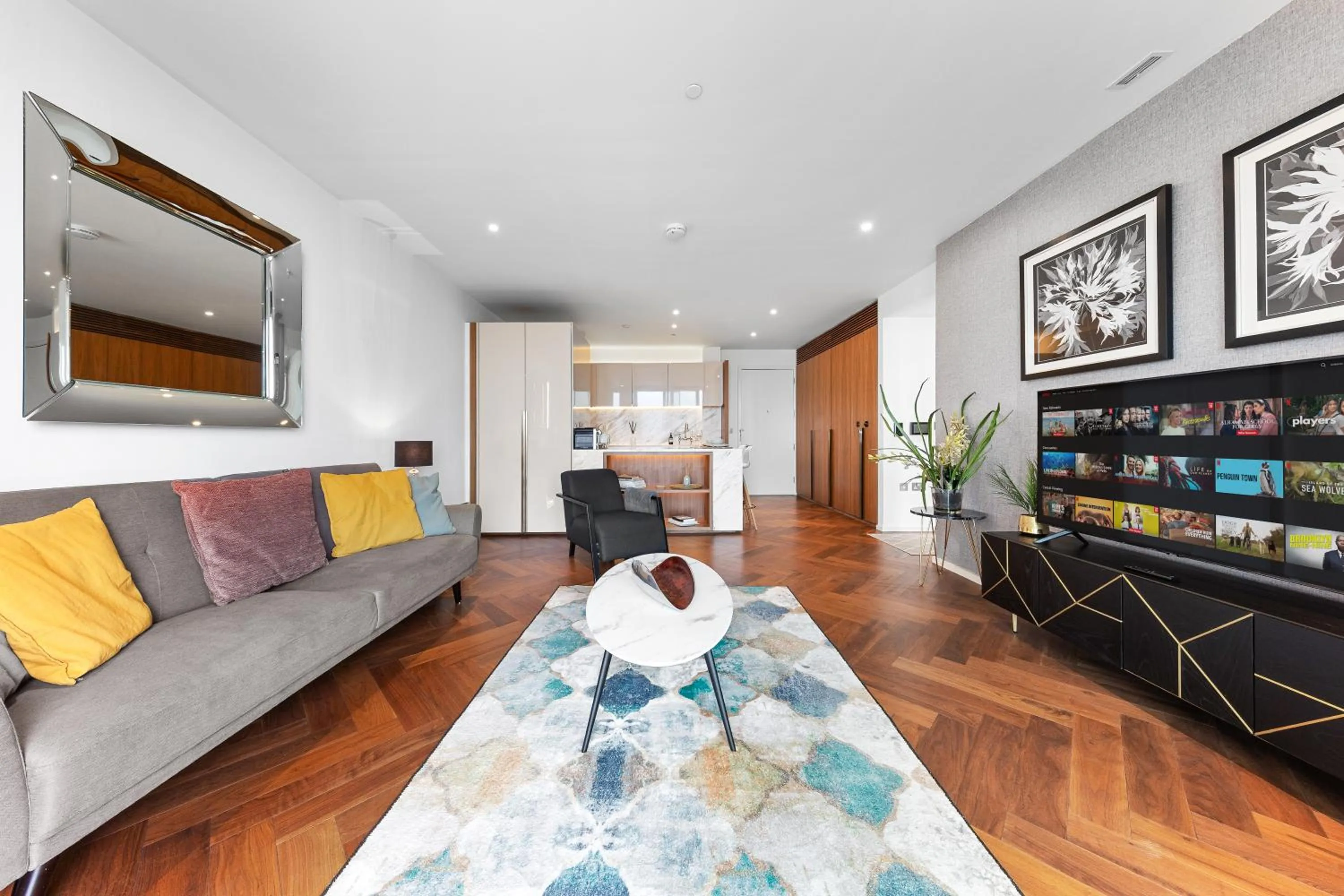 Library in River Panorama Central London 2 bedroom New Development