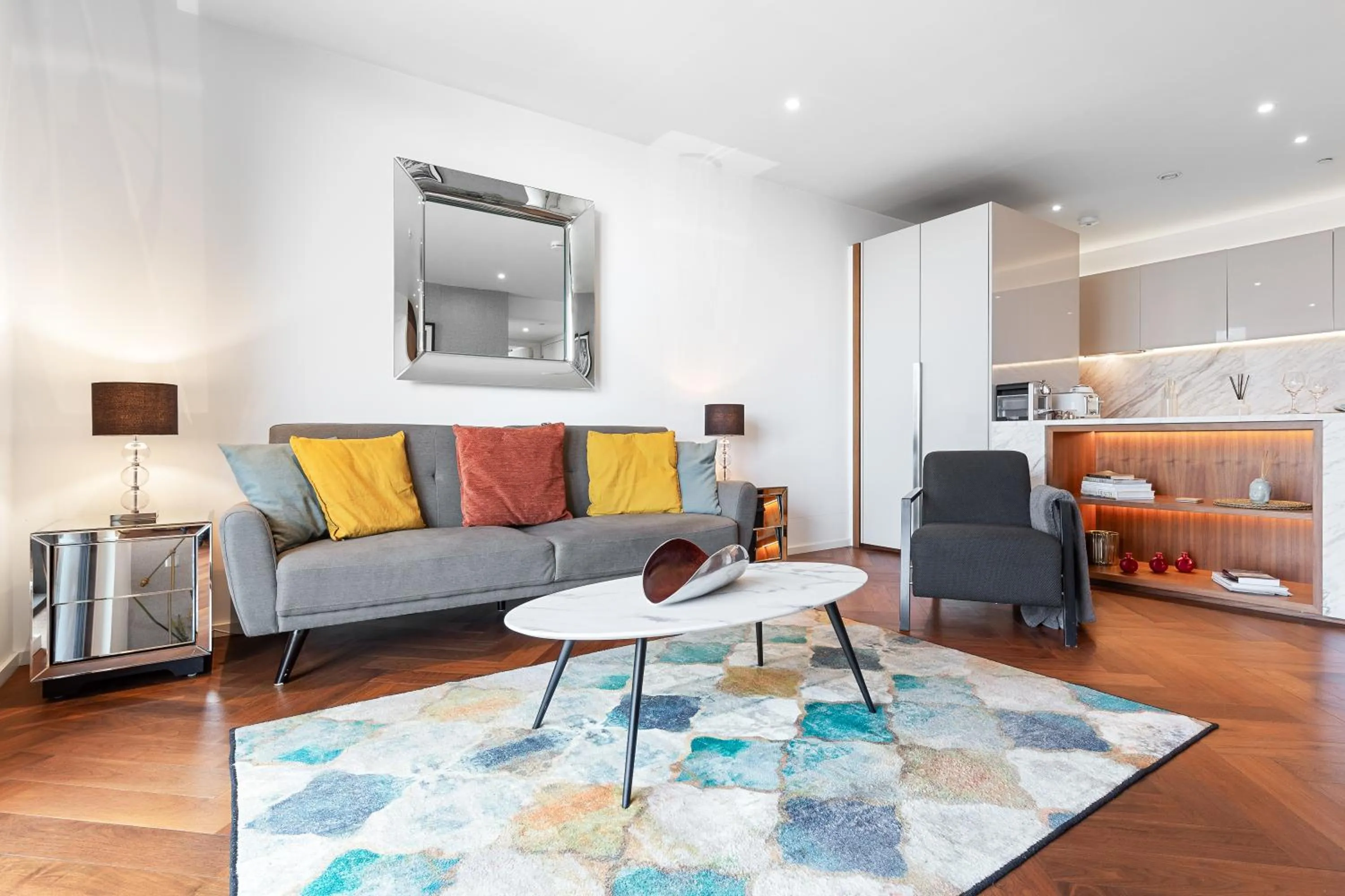 TV and multimedia in River Panorama Central London 2 bedroom New Development