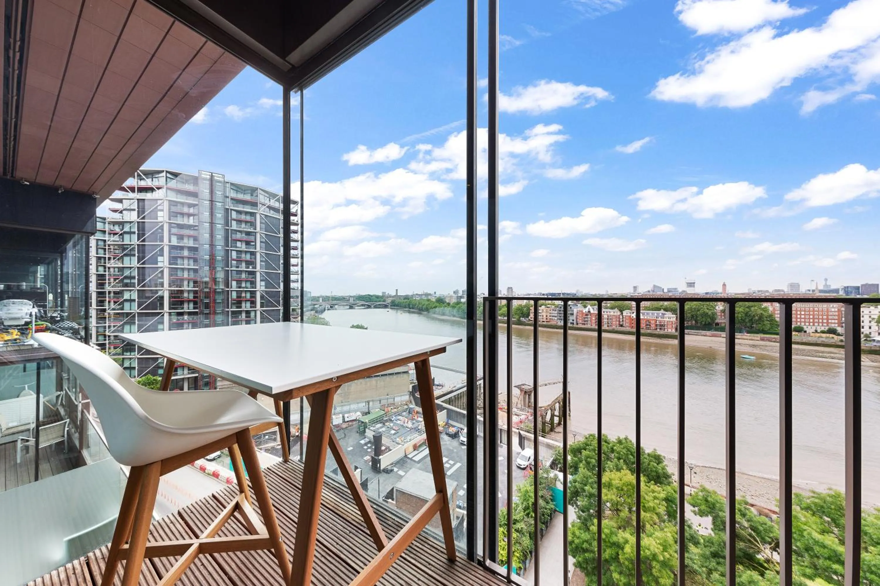 Patio in River Panorama Central London 2 bedroom New Development