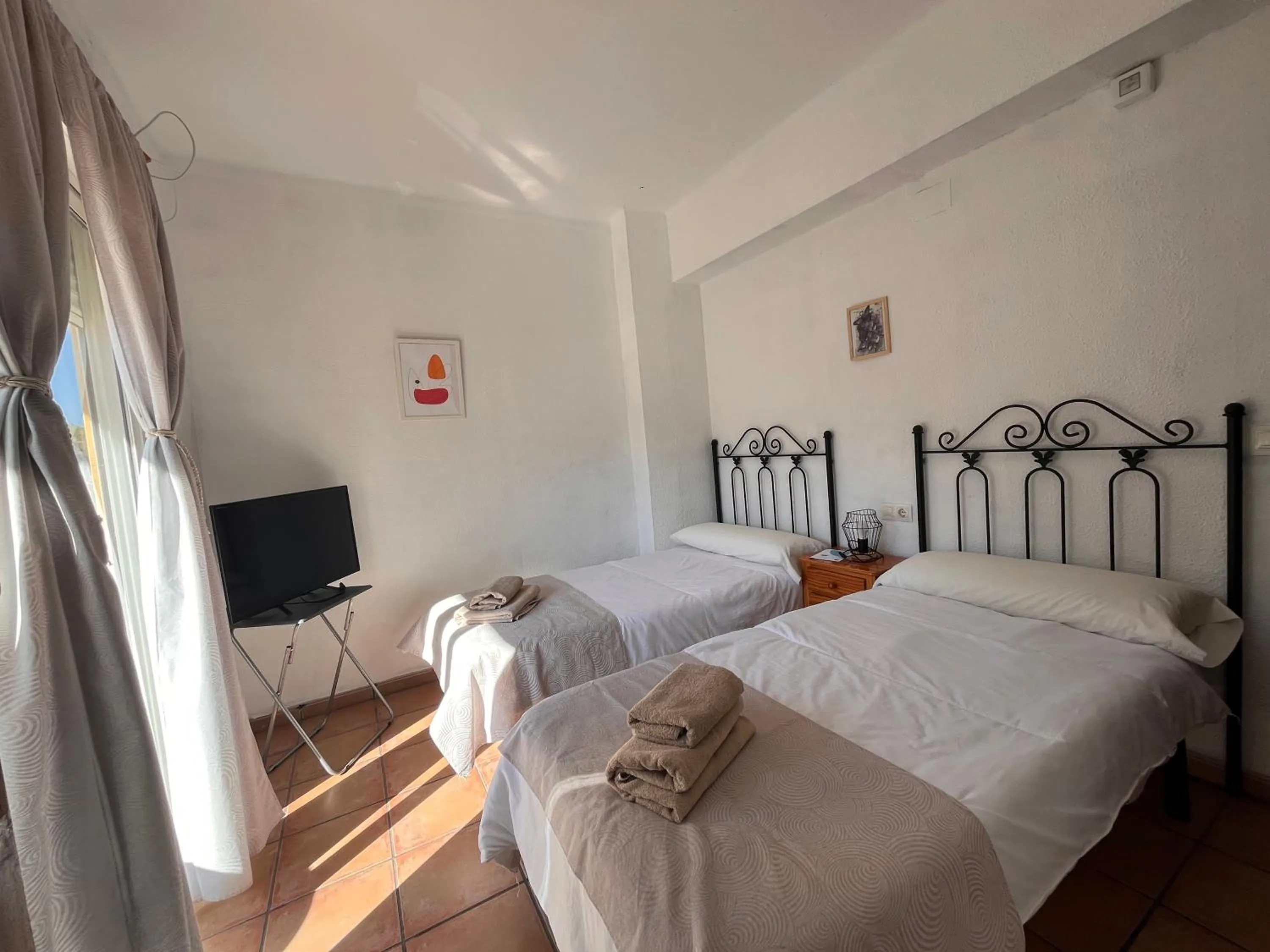 Bed in Hotel Espadan