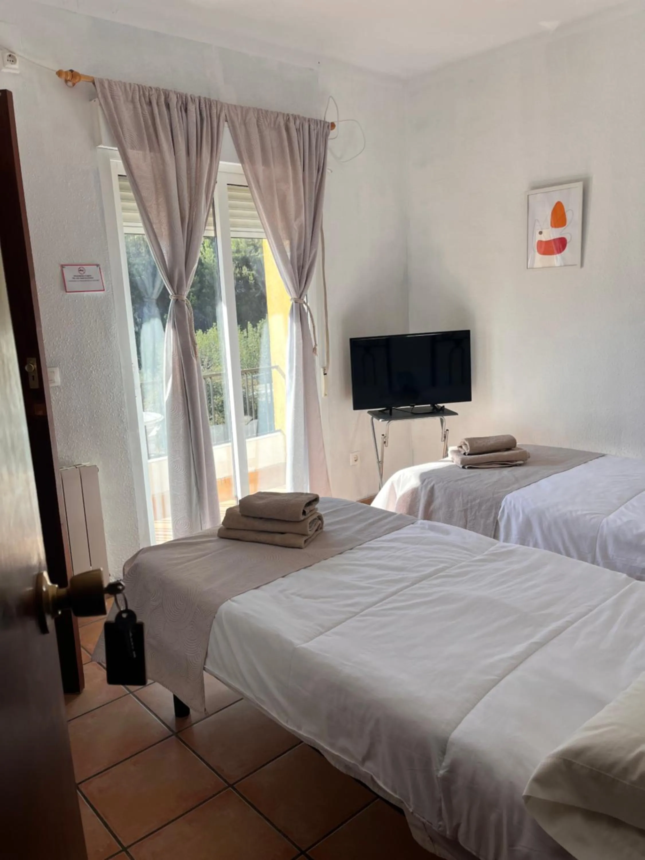 Bed in Hotel Espadan