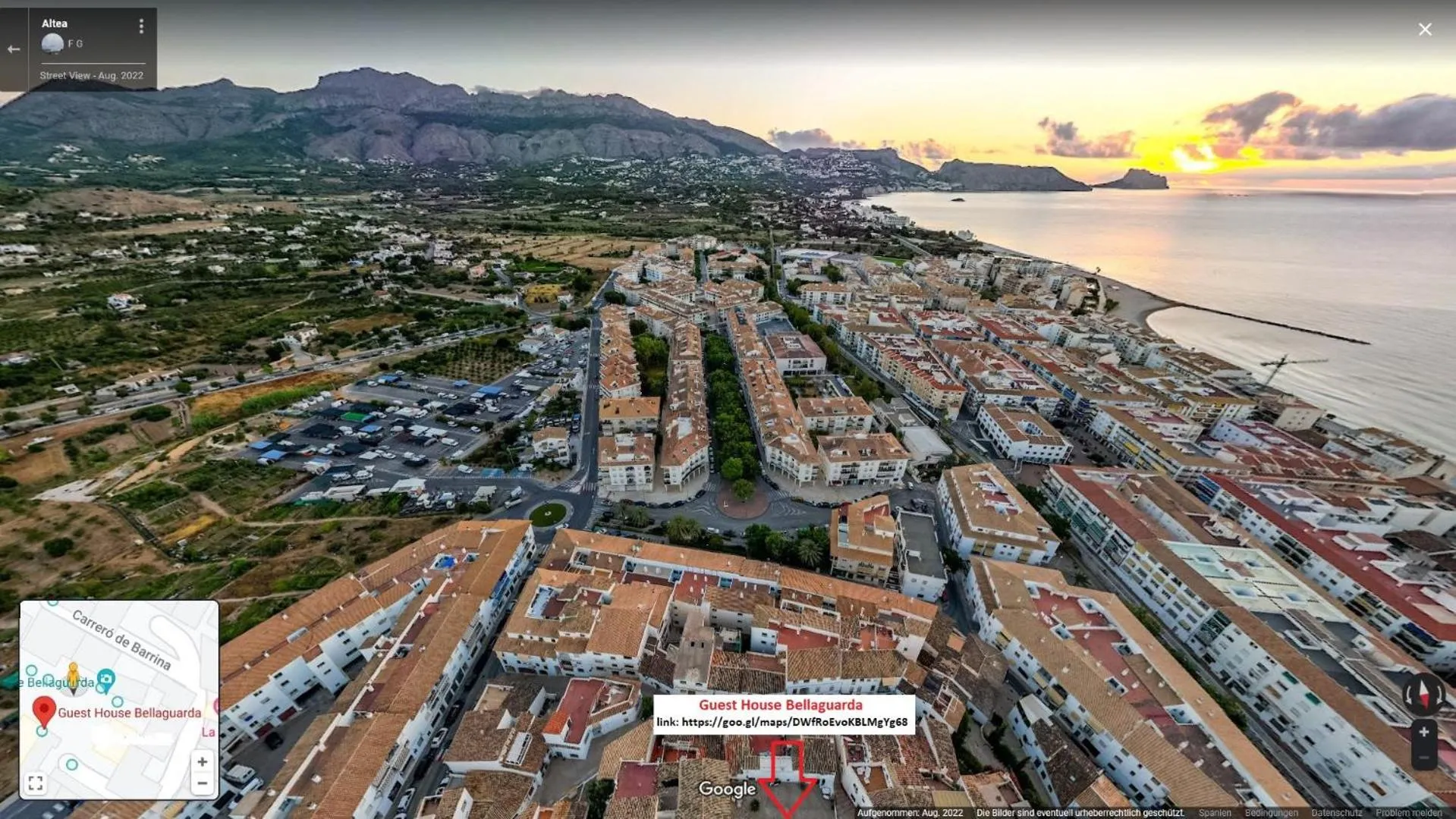 Bird's eye view in Guest House Bellaguarda