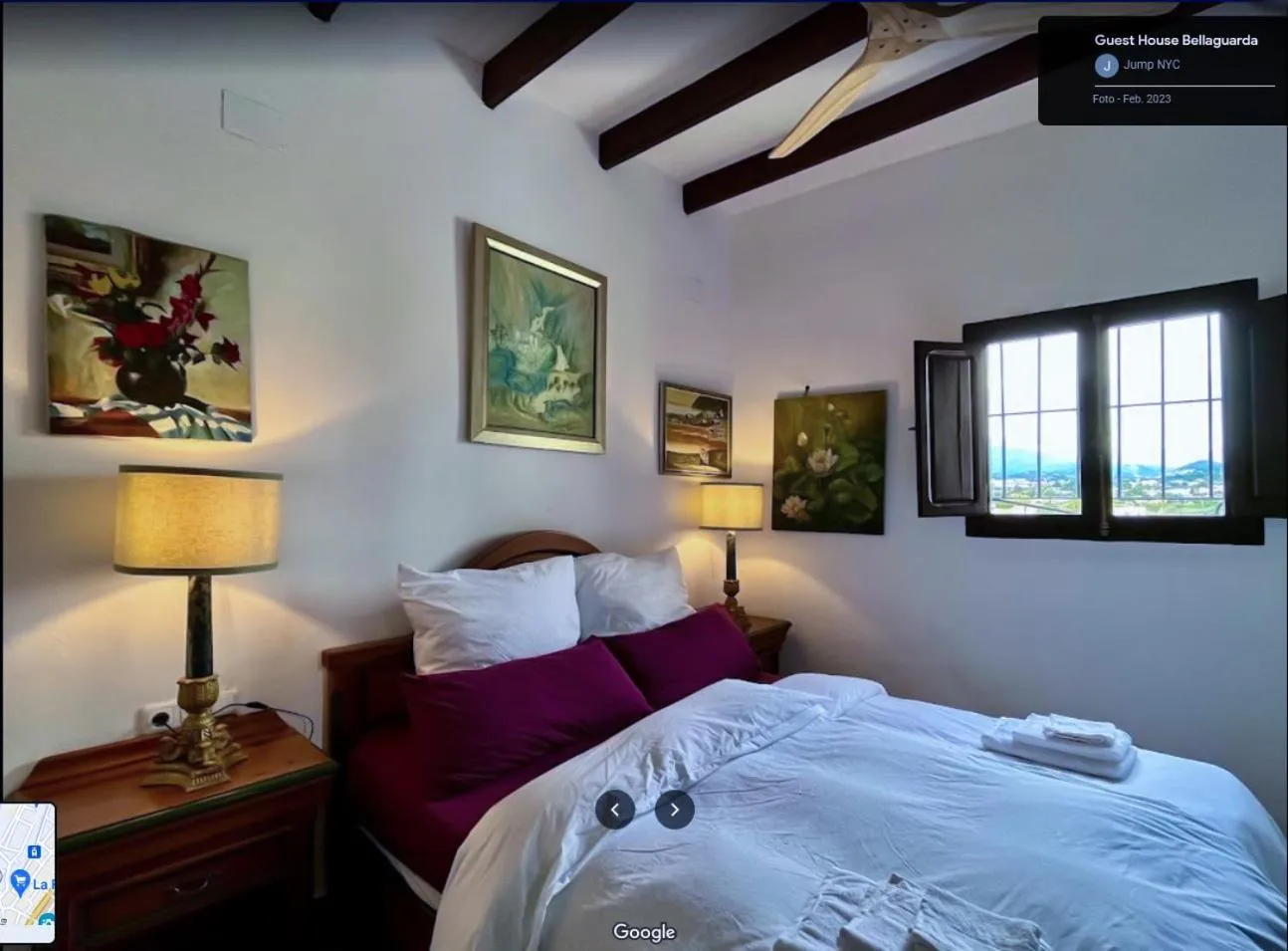 View (from property/room), Bed in Guest House Bellaguarda