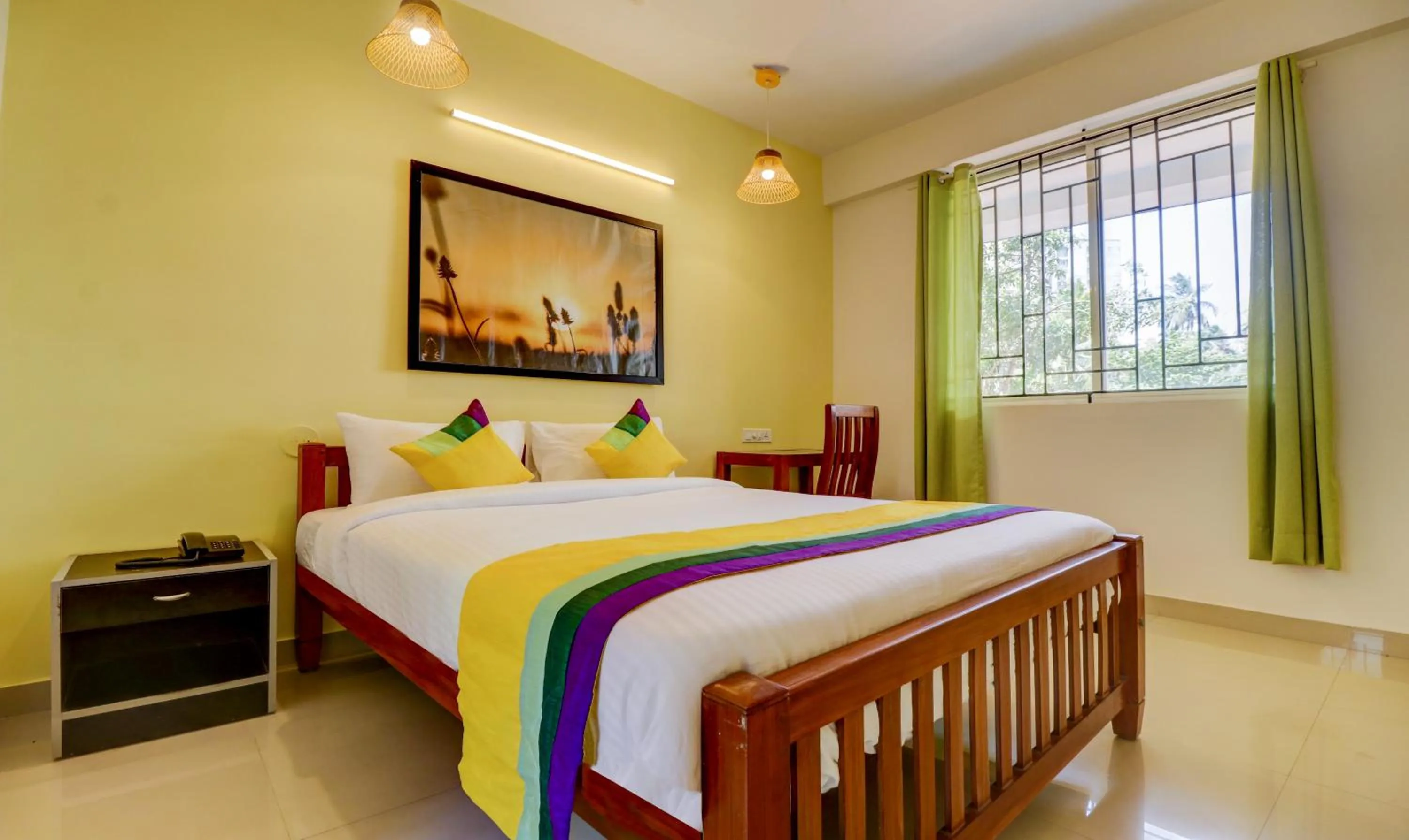 Bed in Itsy Hotels Ushodaya Royal Residency