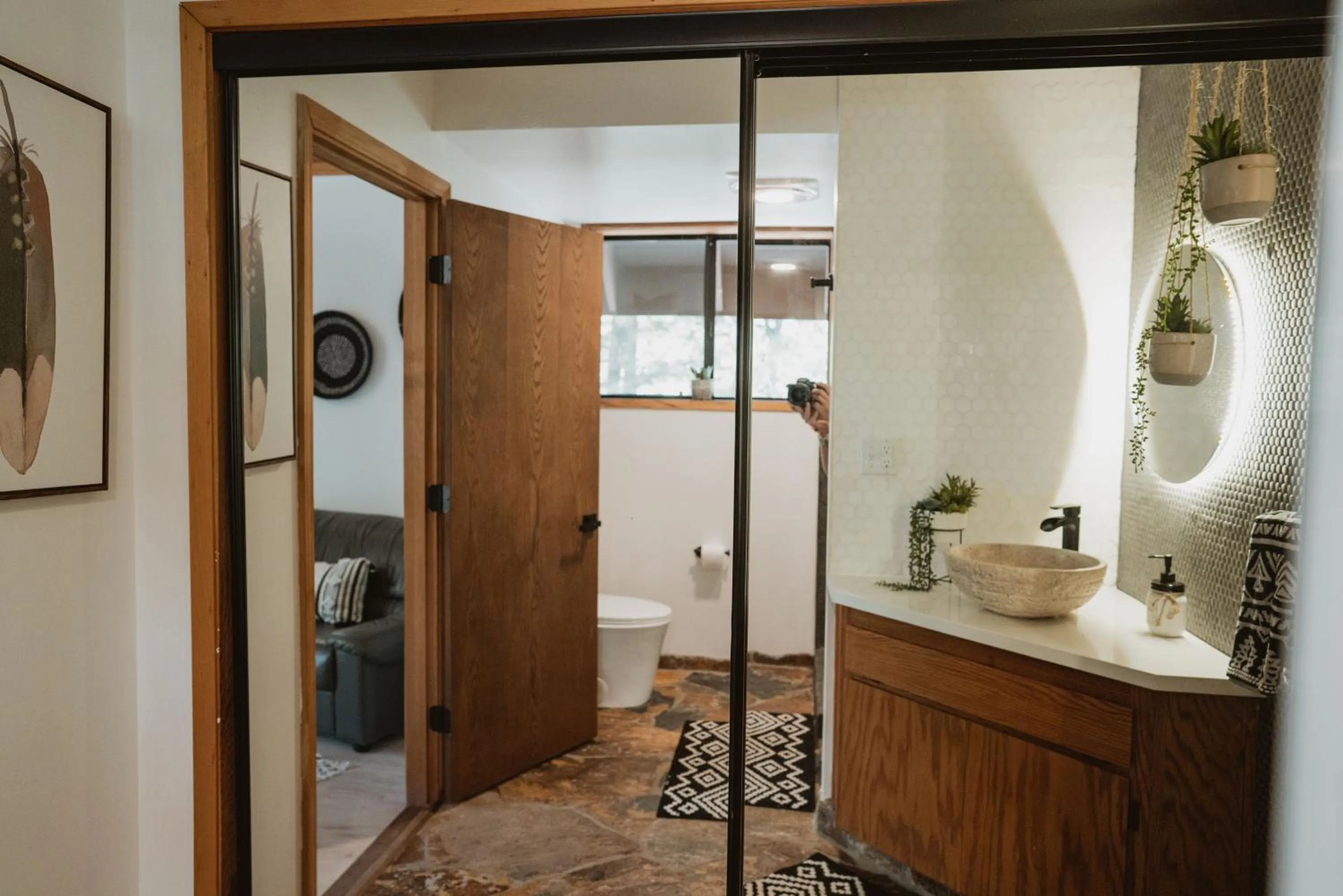 Shower in Romantic Forest Lovers Nest by Casa Oso