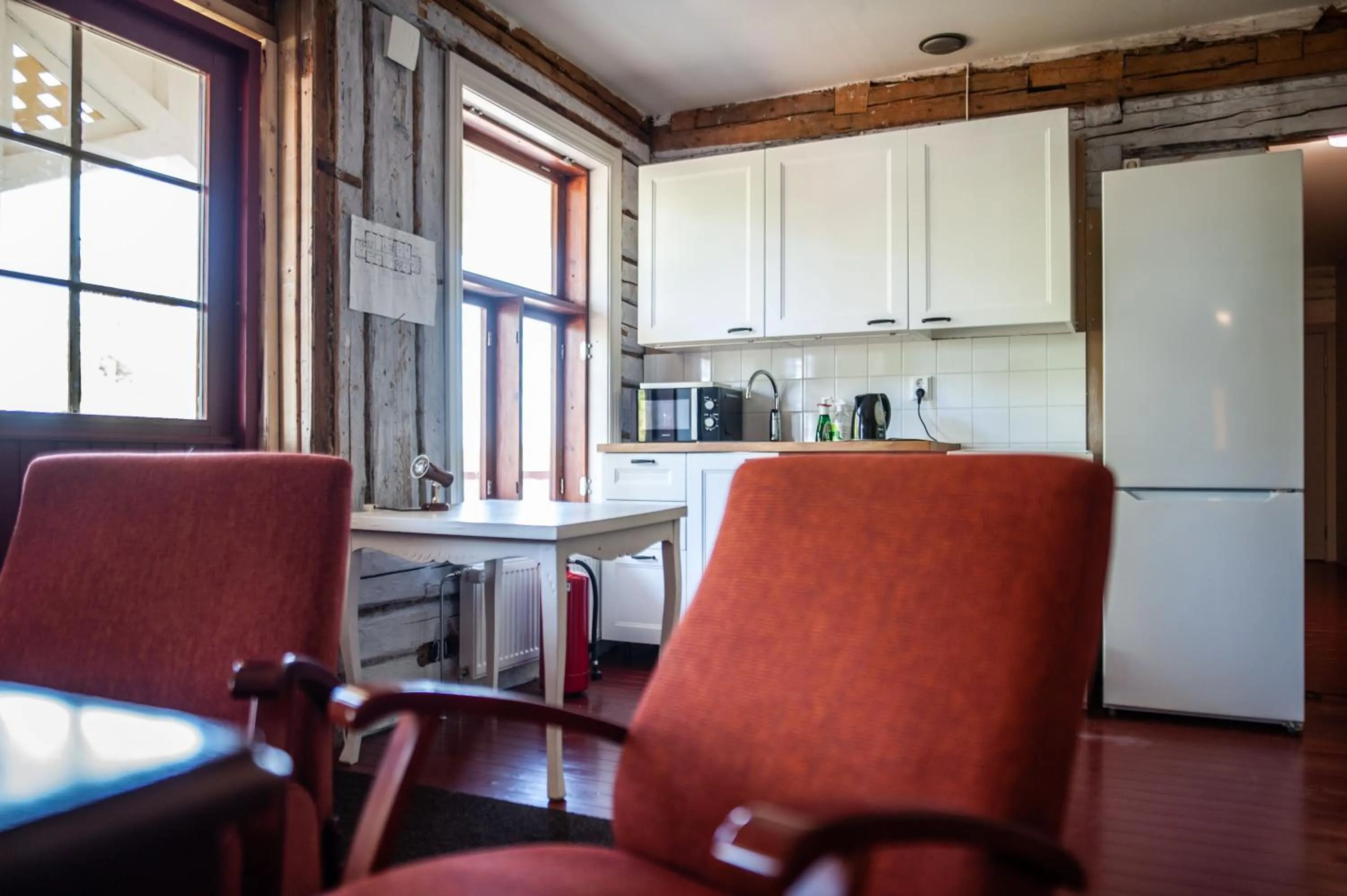 Kitchen or kitchenette in Matkustajakoti Ykspihlaja