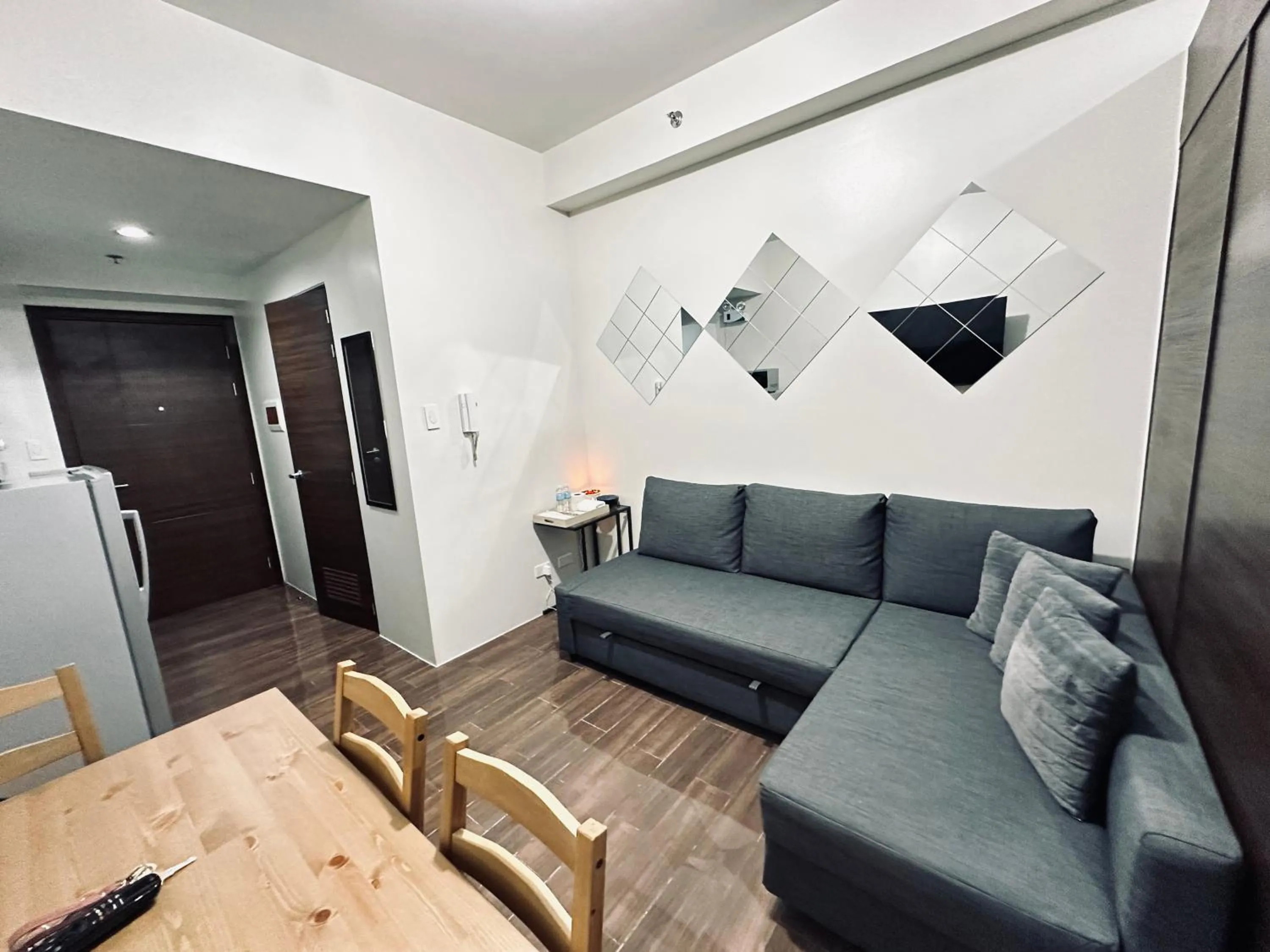 Living room in Heart of Makati, Fully furnished condo, cbd central location