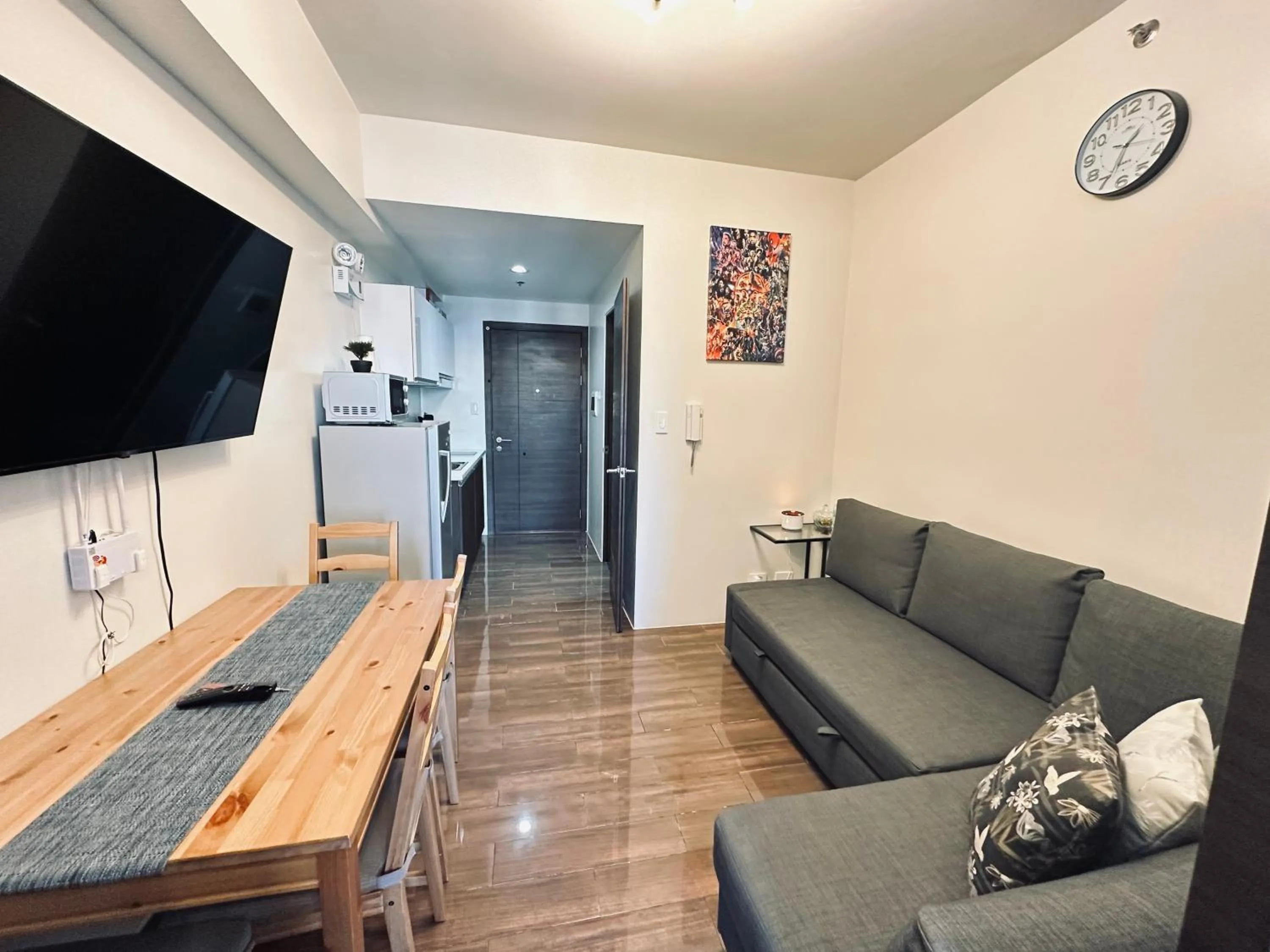 Living room in Heart of Makati, Fully furnished condo, cbd central location