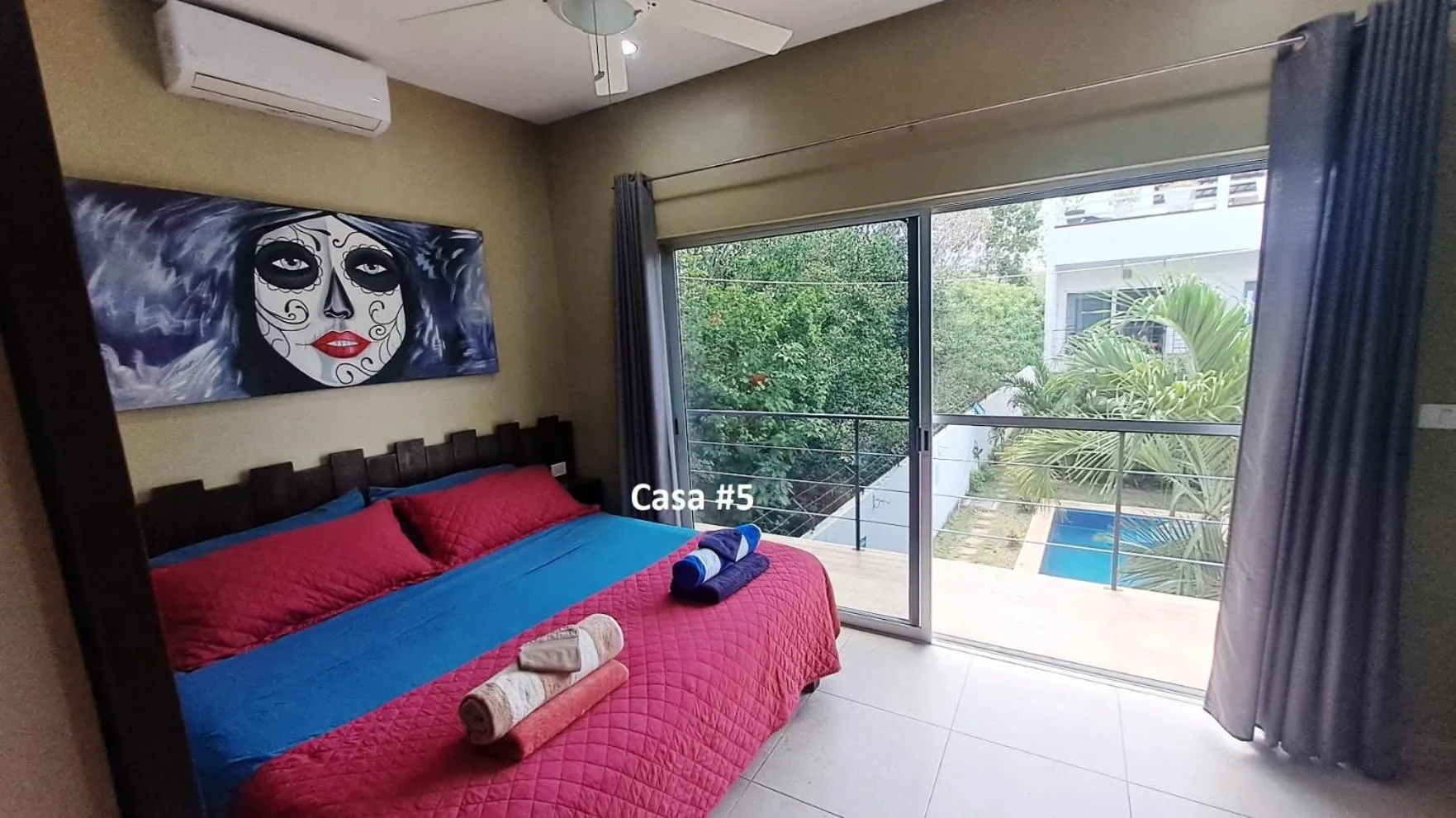 Bed in Casa Mtl Tulum