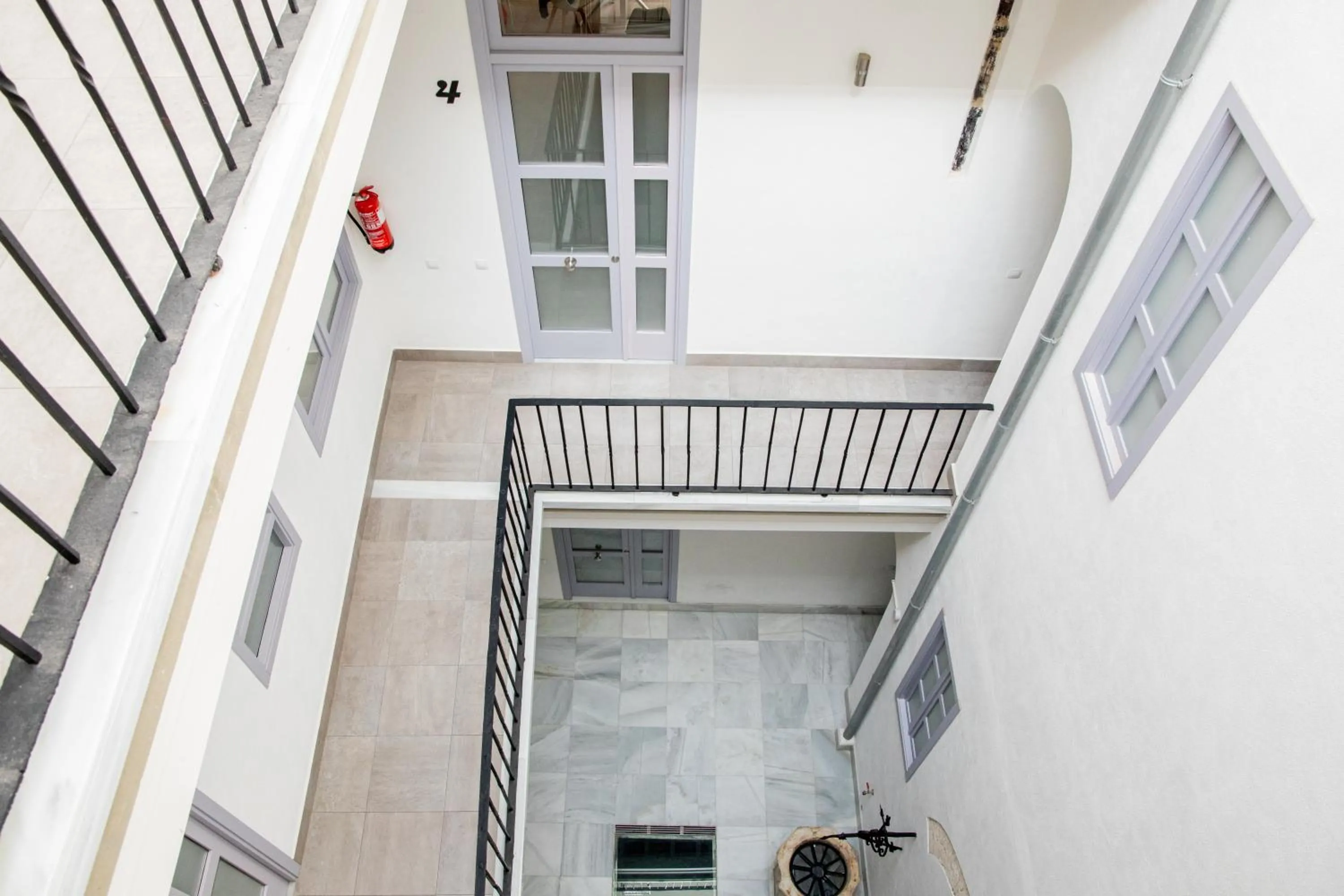 Inner courtyard view in Apartamentos Casa Macías