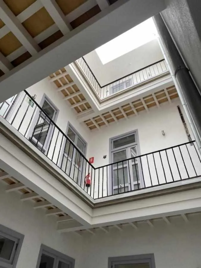 Inner courtyard view in Apartamentos Casa Macías