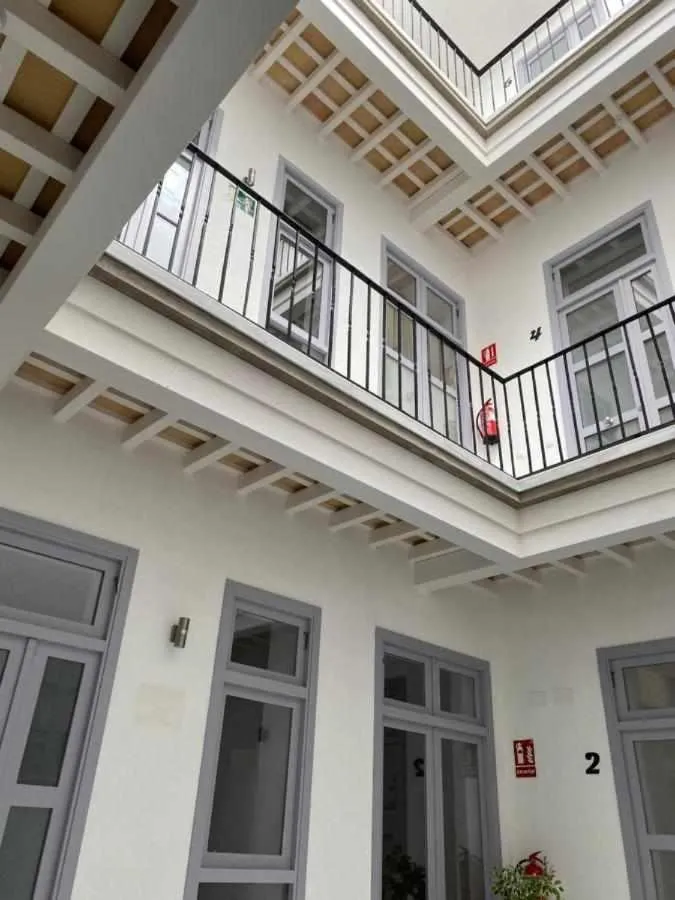 Inner courtyard view in Apartamentos Casa Macías