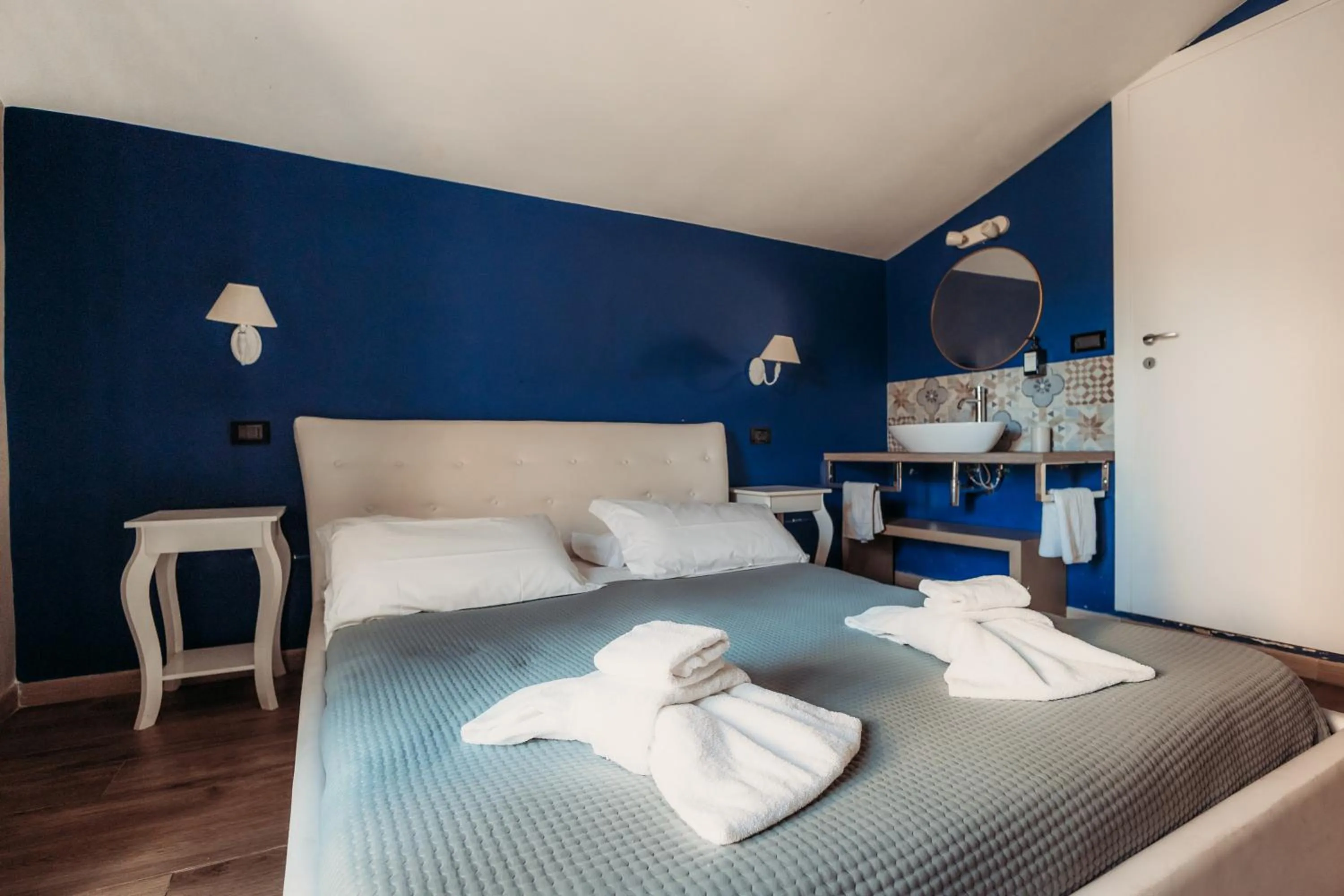 Bed in Hotel Domus Tiberina