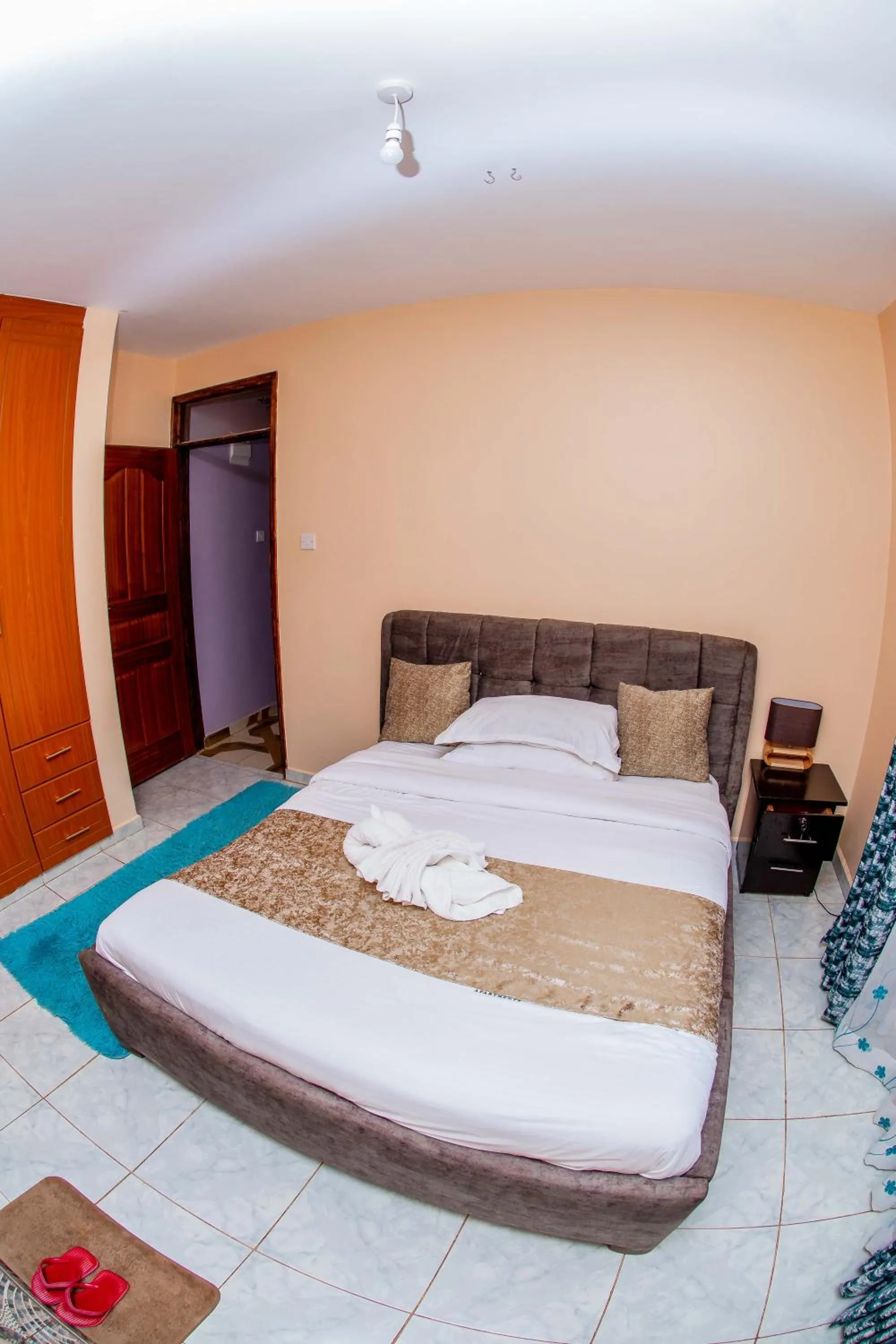 Bed in A&B Cozy Apartments Kitale