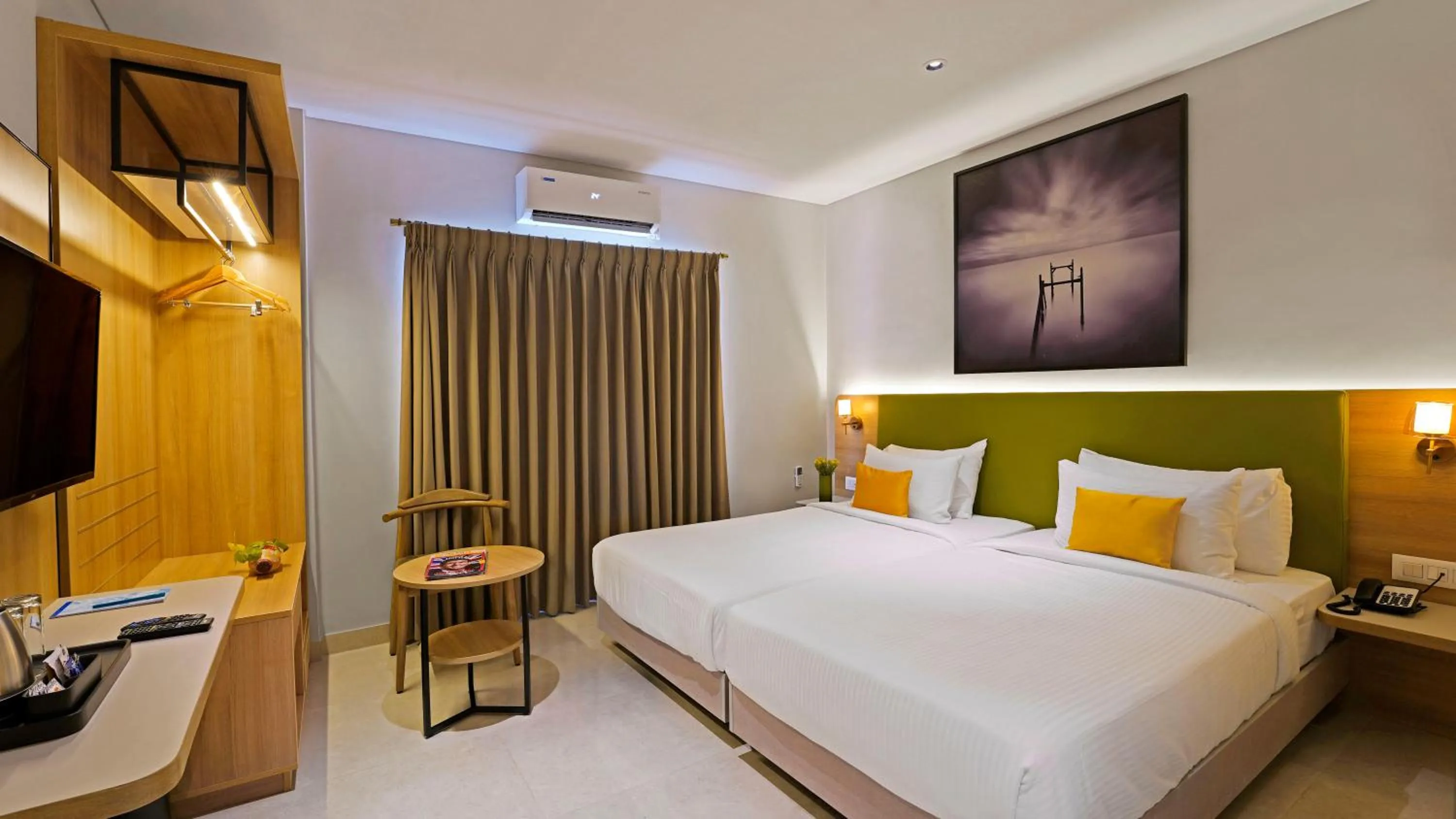 Bedroom, Bed in Click Hotel Biz - Bangalore Airport