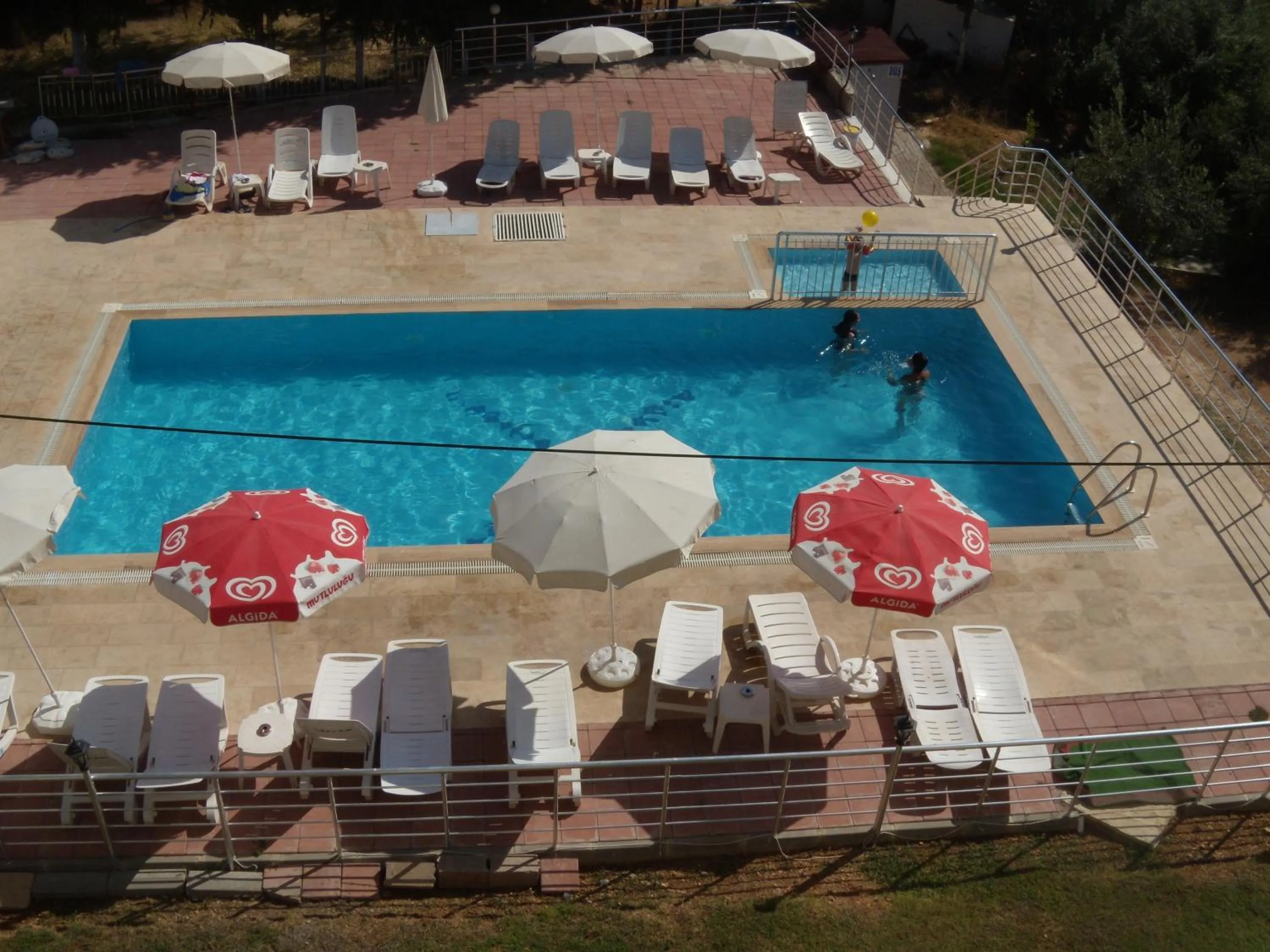 Pool view in Sercan Apart