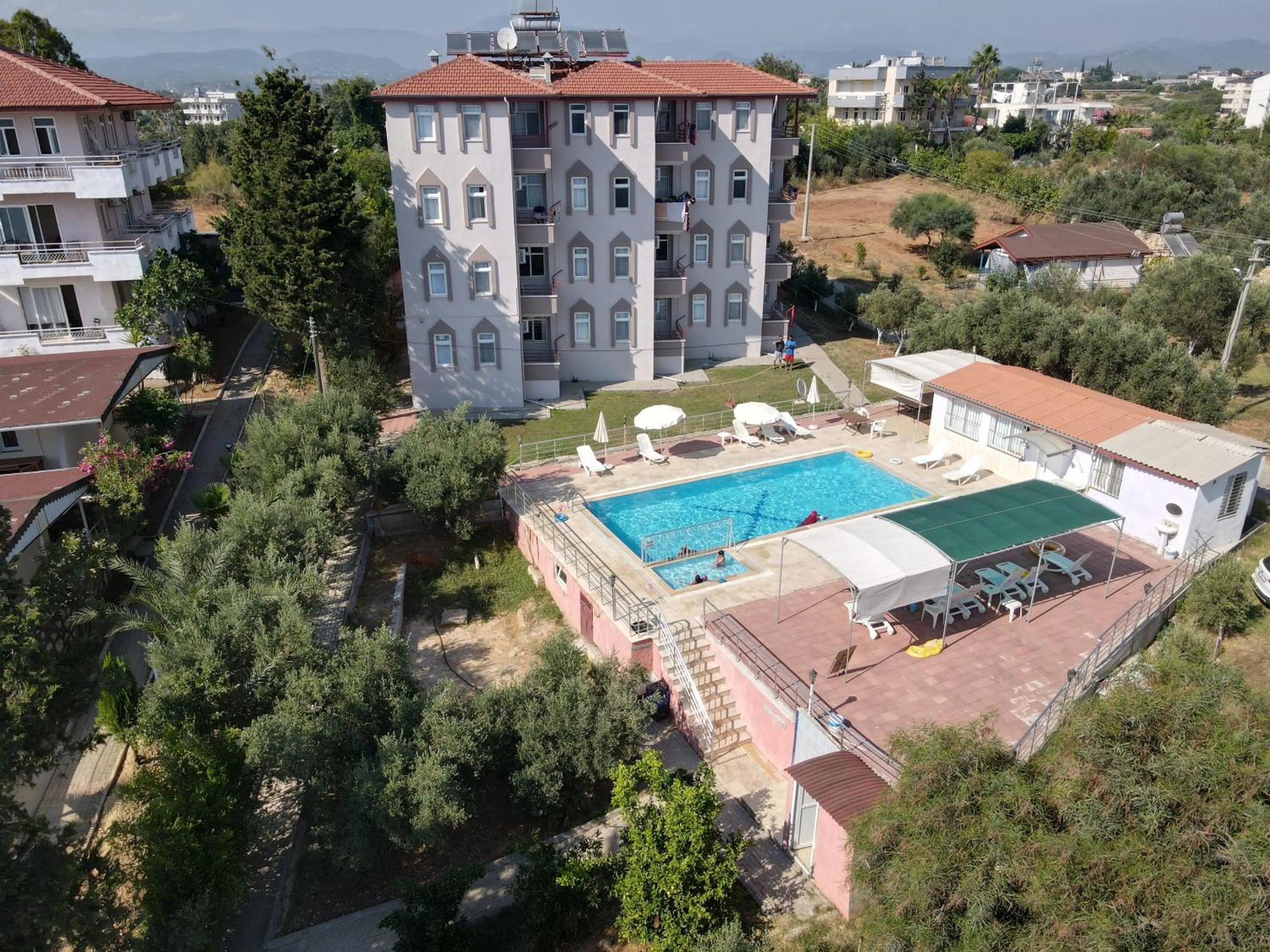 Pool view in Sercan Apart