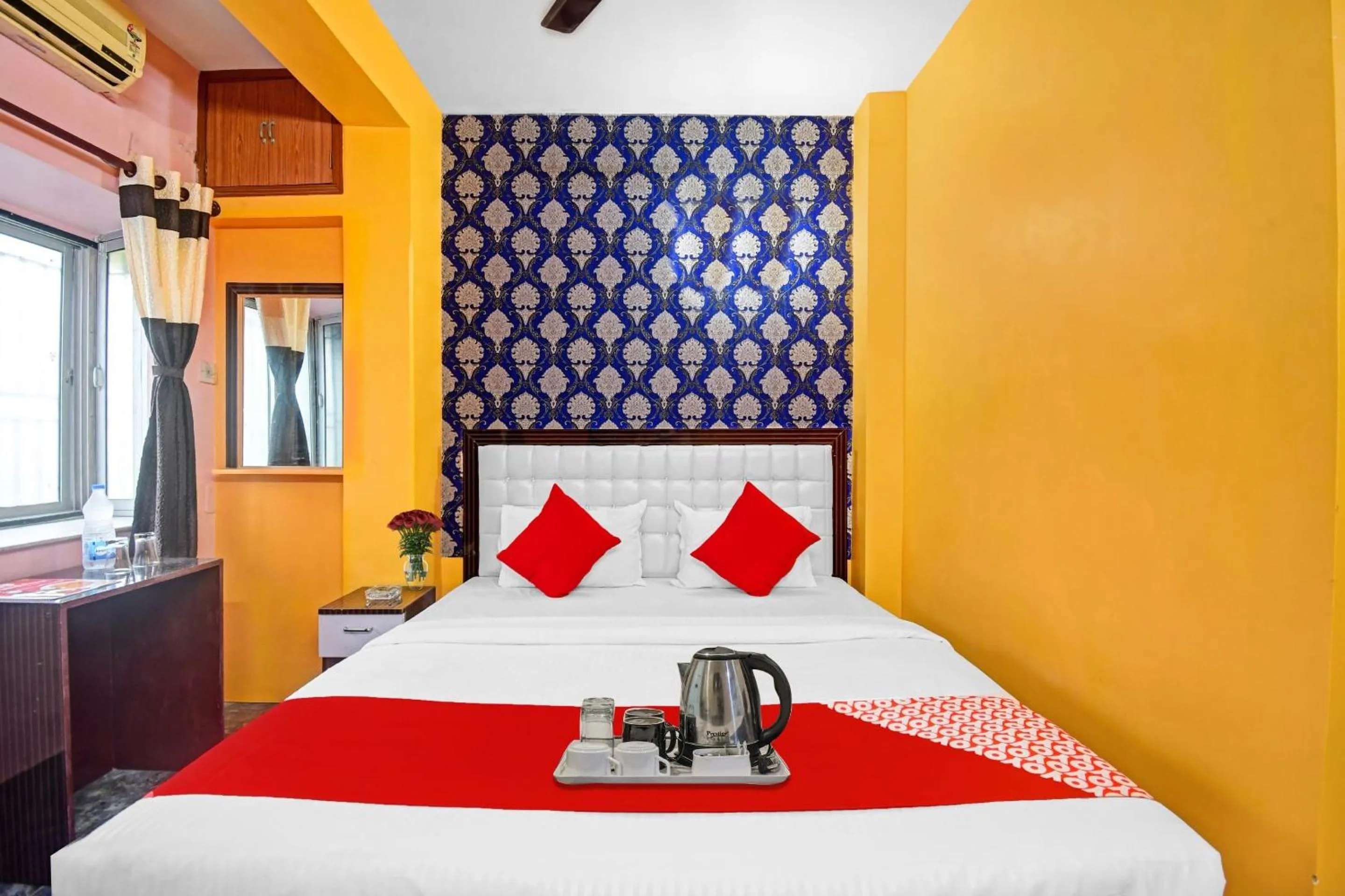 Bedroom, Bed in Hotel O Ankan Regency Near Acropolis Mall