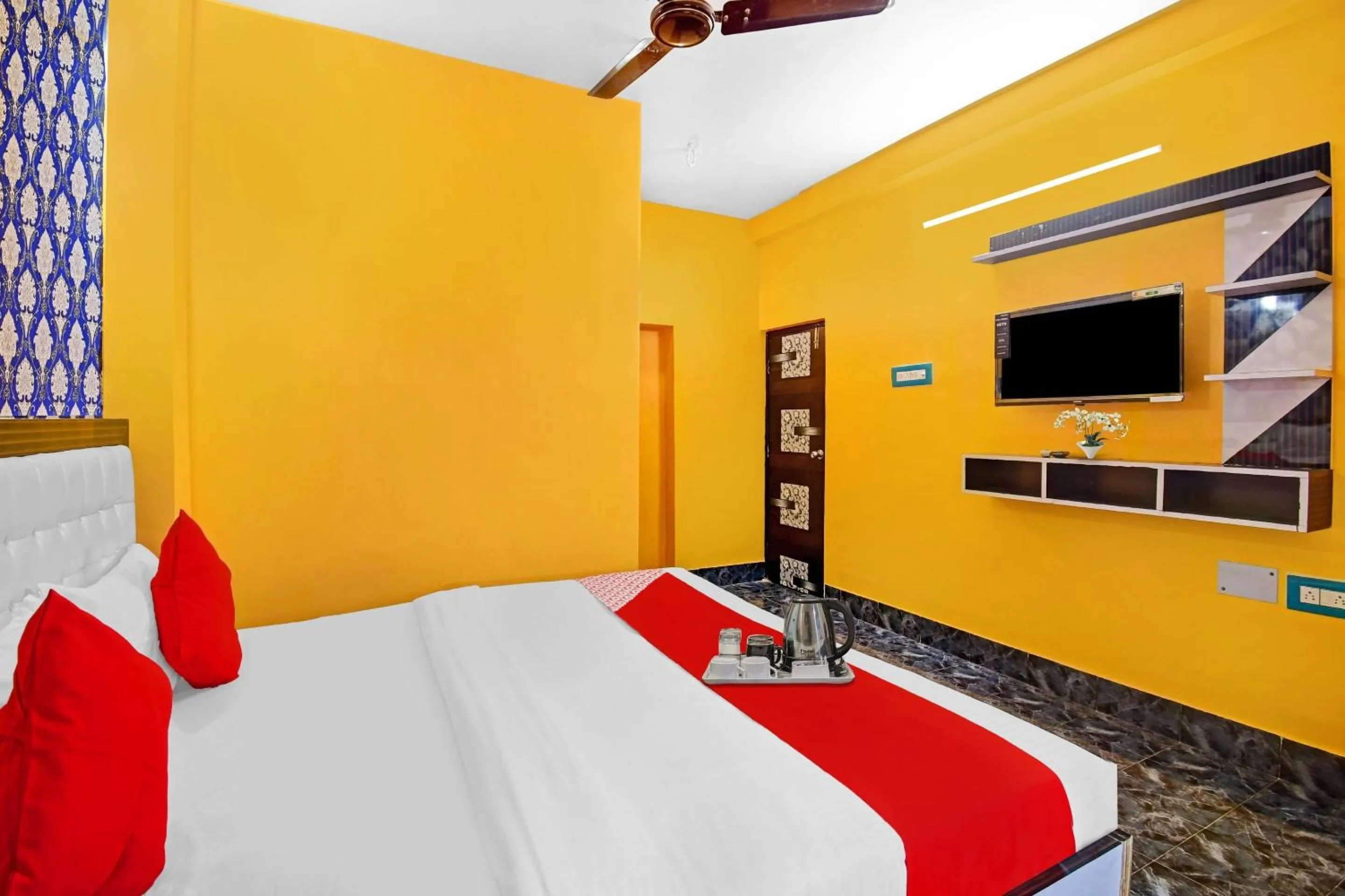 Bedroom, Bed in Hotel O Ankan Regency Near Acropolis Mall
