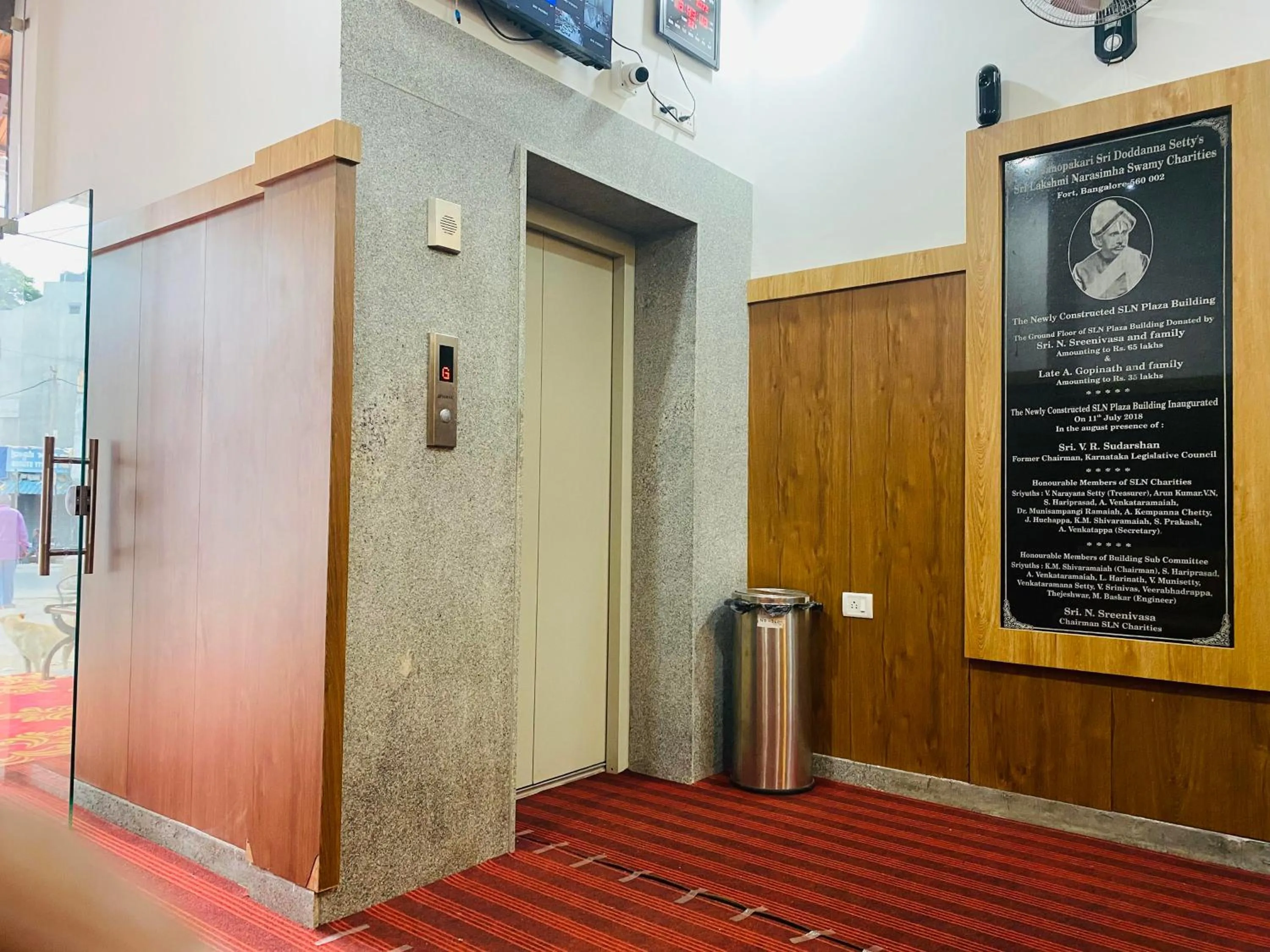 elevator in B SIX HOTEL