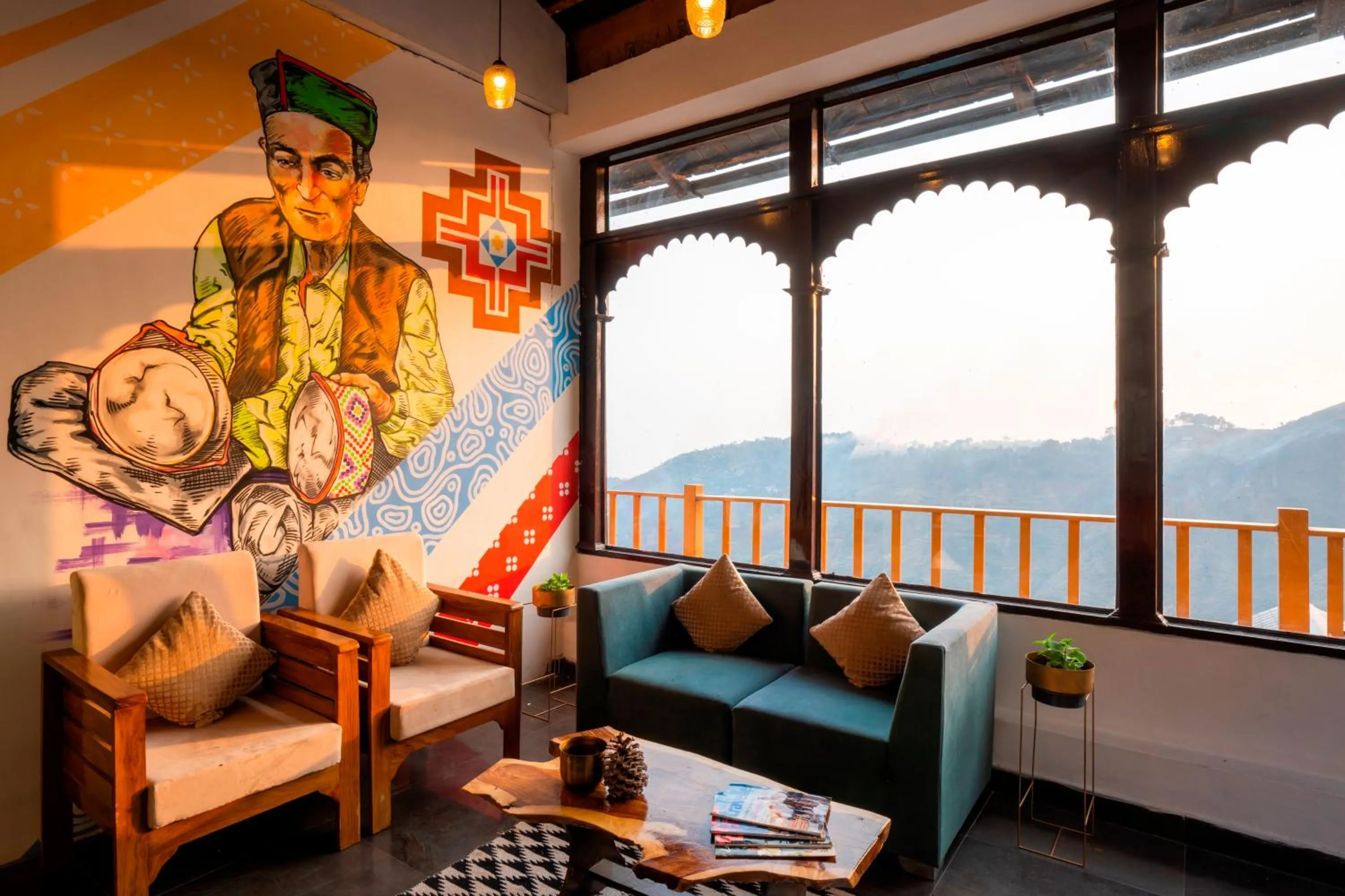 Natural landscape in Zostel Banikhet (Dalhousie)