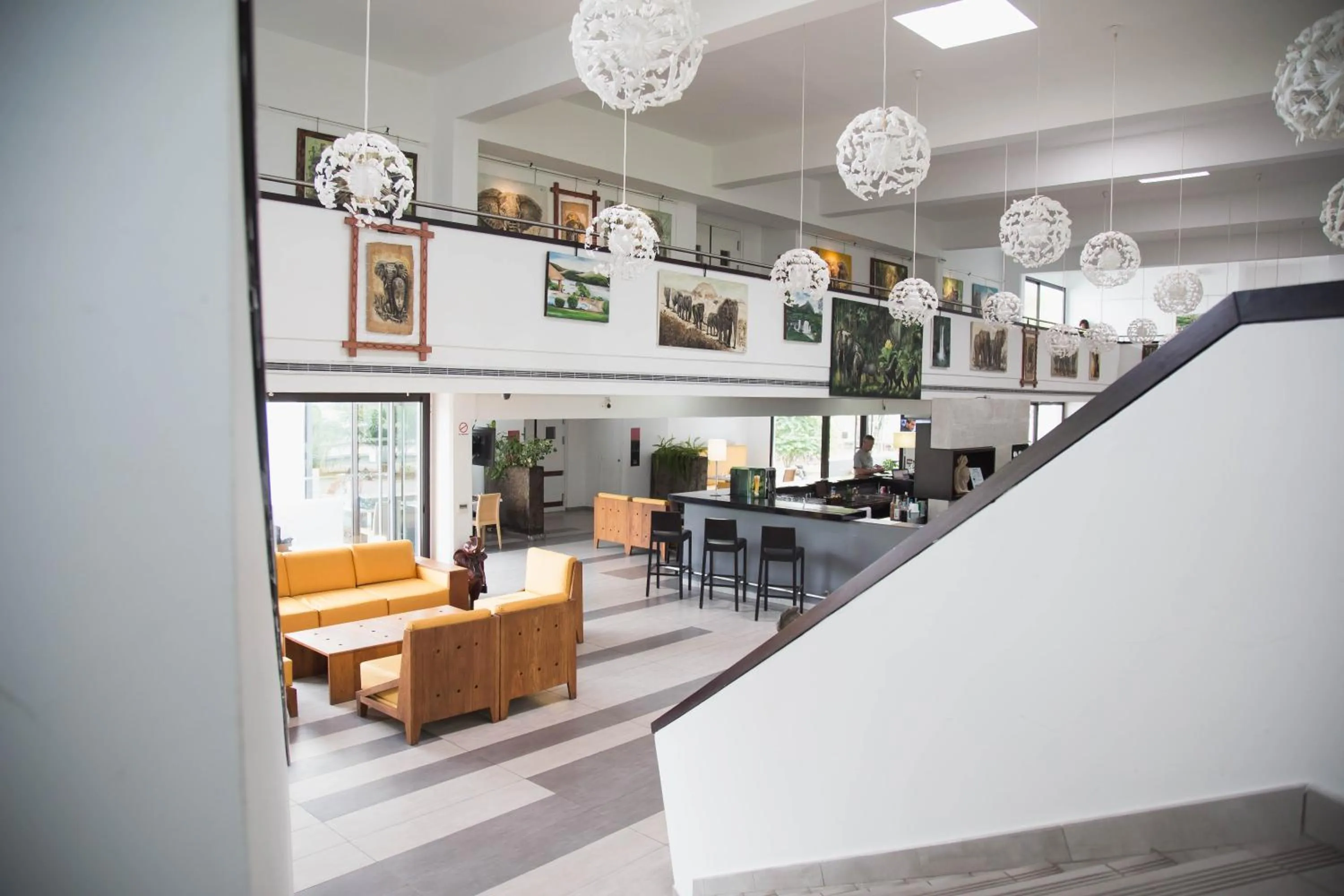 Lobby or reception in MINA Hotel Libreville