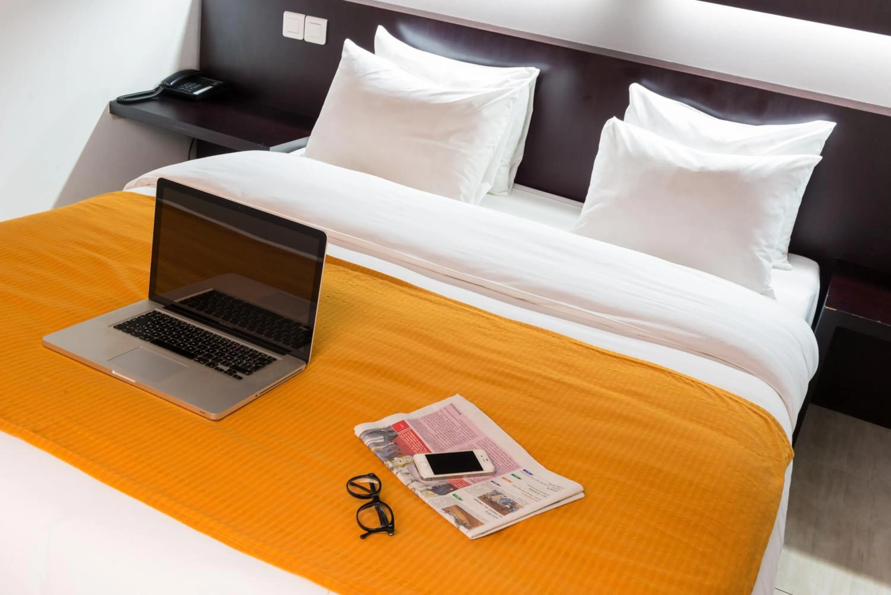 Photo of the whole room, Bed in MINA Hotel Libreville