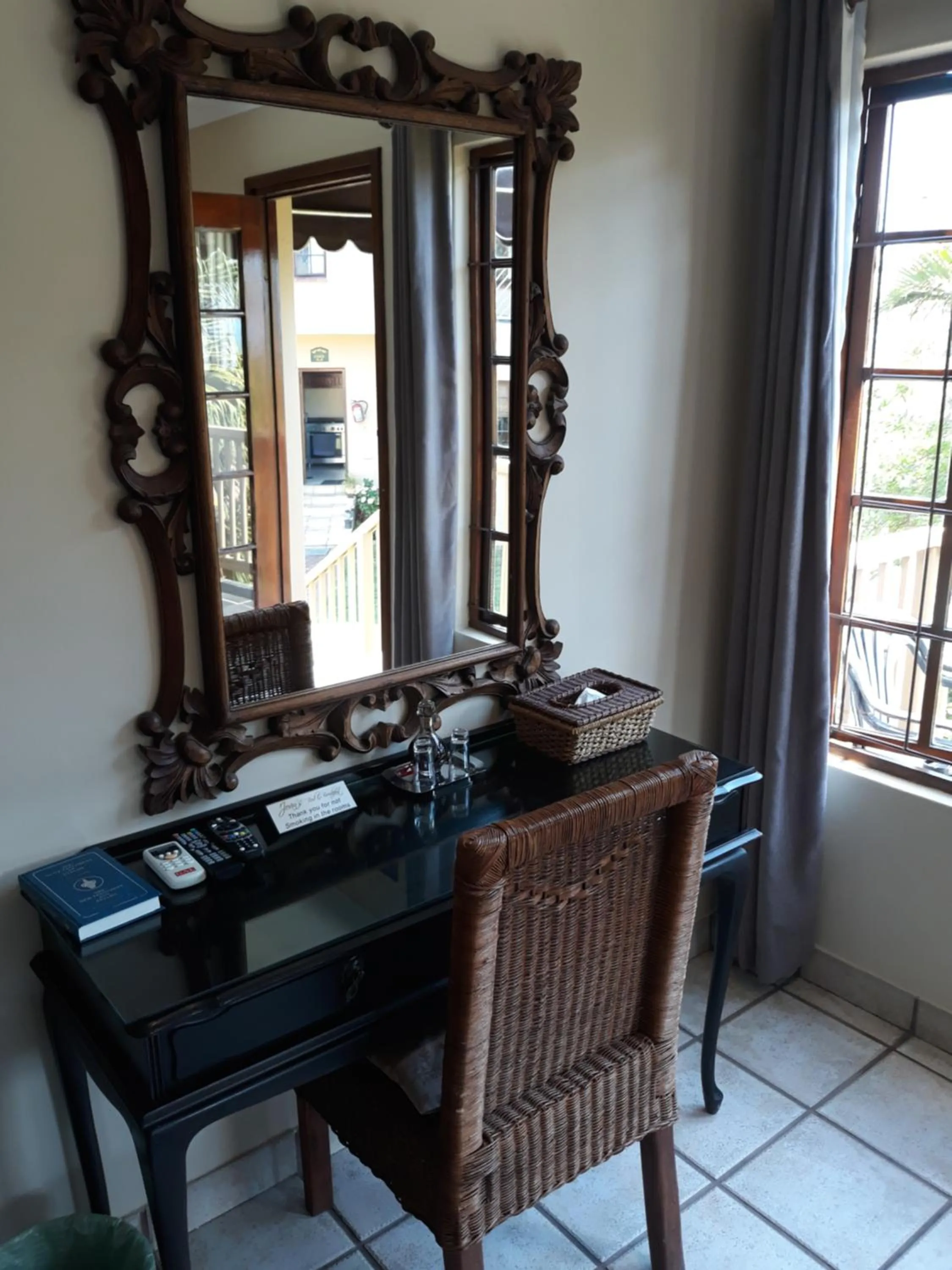 Decorative detail in Joan's Bed and Breakfast