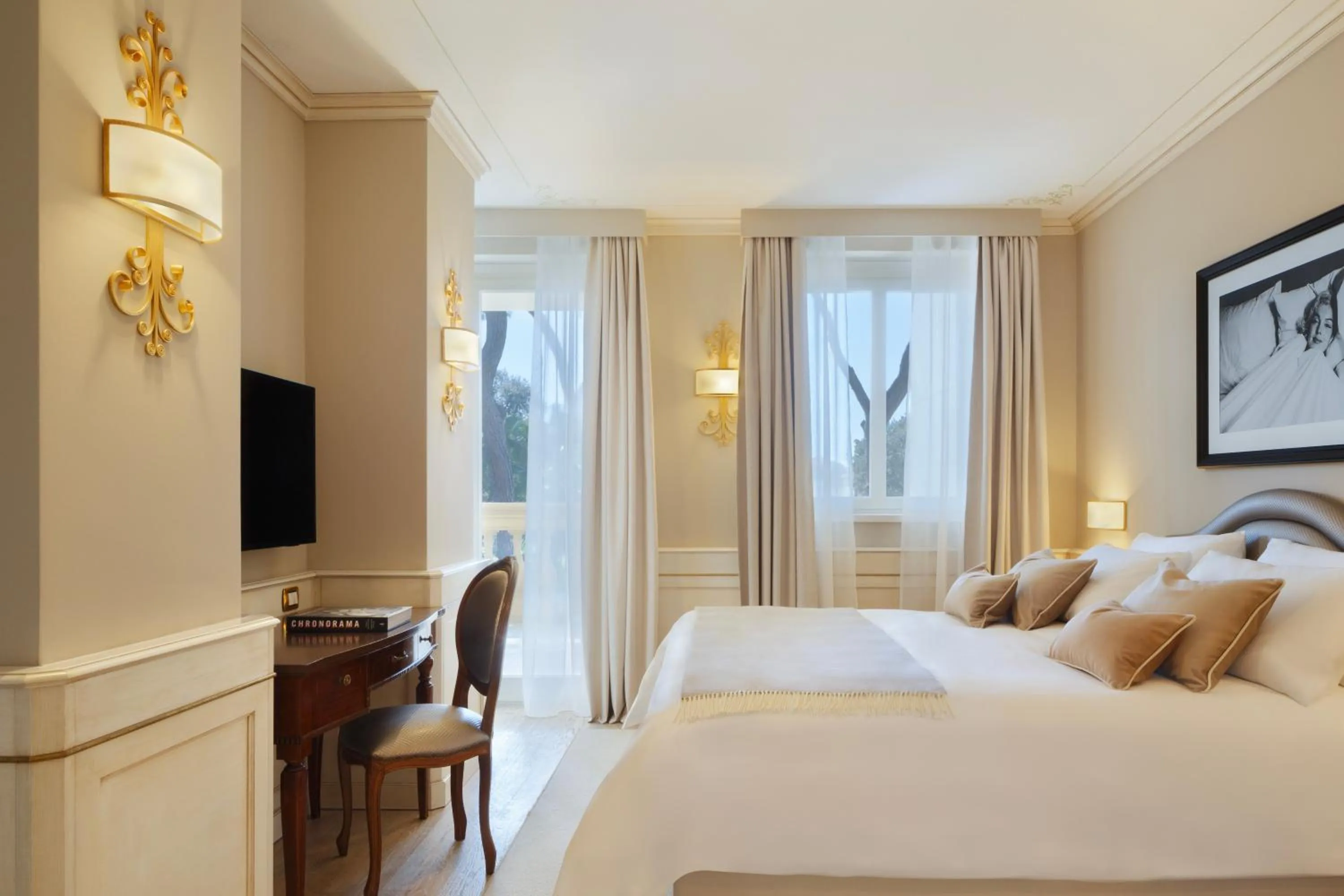 Bedroom, Bed in Grand Hotel Imperiale