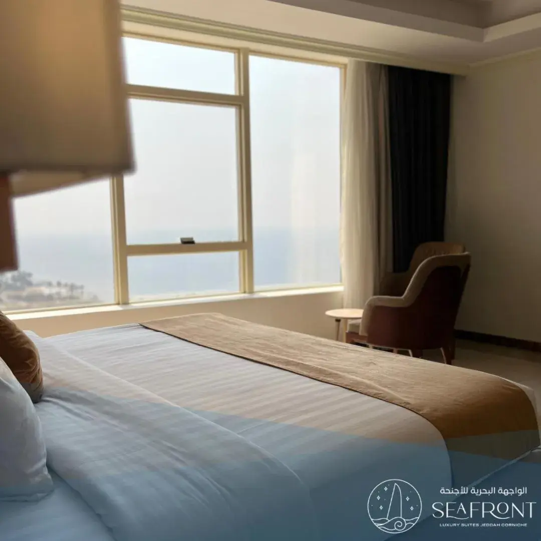 Bed in Seafront Luxury Suites Jeddah Corniche Bed in Seafront Luxury Suites Jeddah Corniche