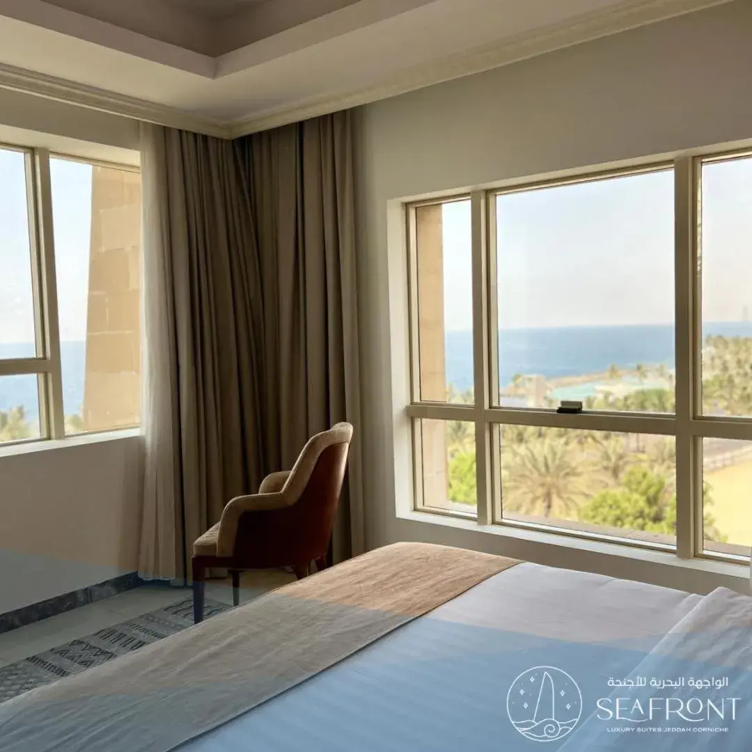 Bed in Seafront Luxury Suites Jeddah Corniche Bed in Seafront Luxury Suites Jeddah Corniche