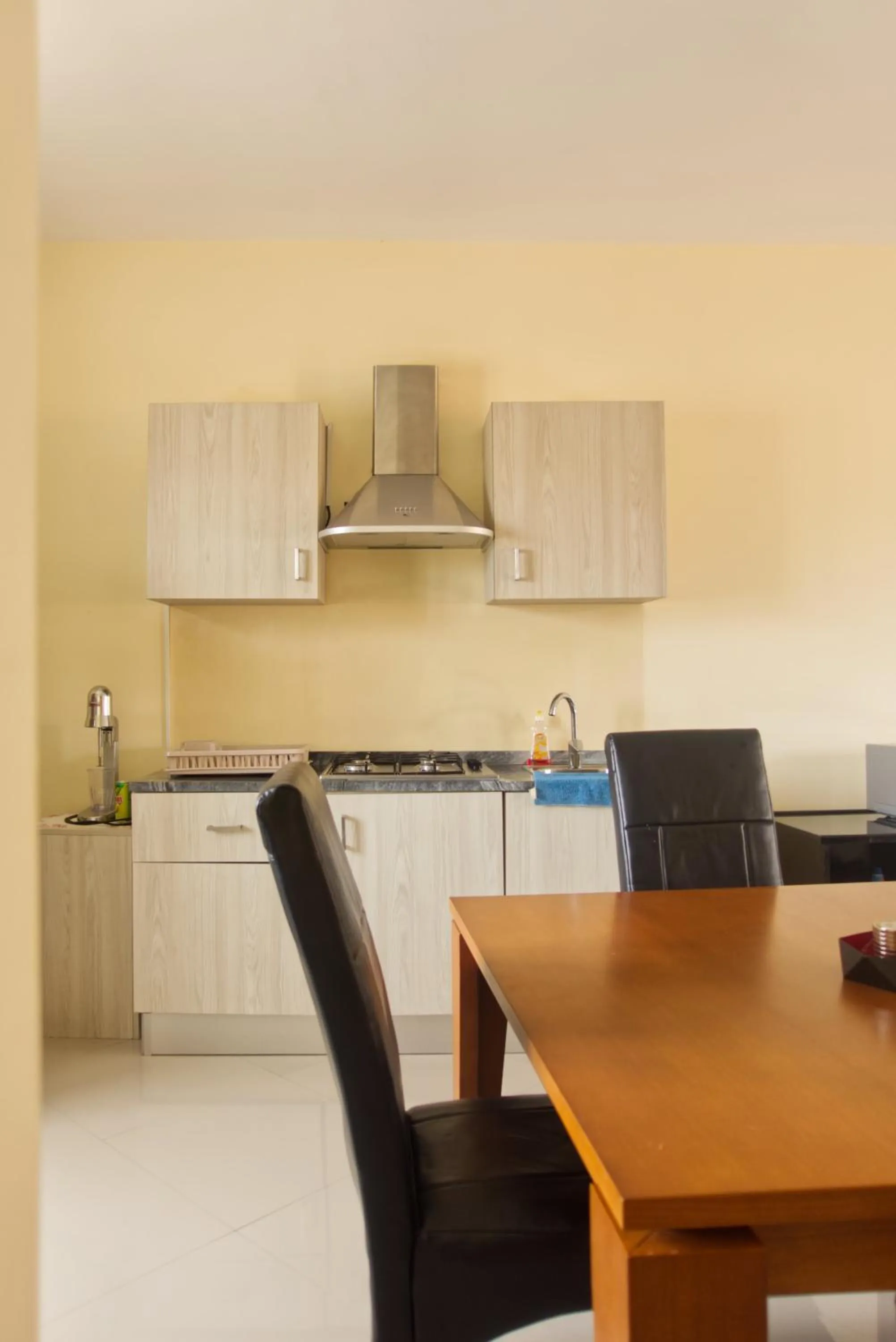 Kitchen or kitchenette in Praia Capital Residence Aparthotel