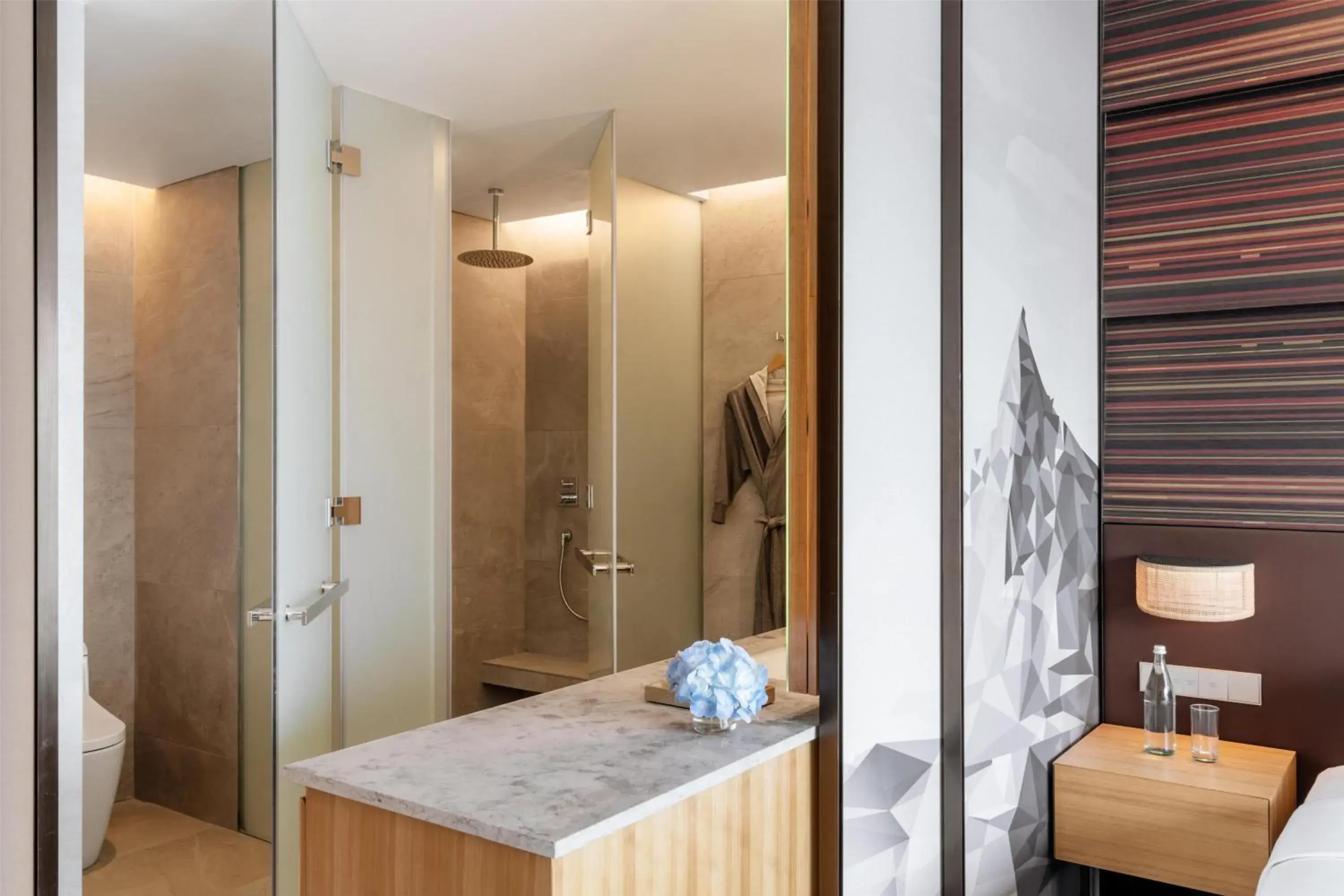 Bathroom, Bed in Hyatt Centric Kota Kinabalu Bathroom, Bed in Hyatt Centric Kota Kinabalu