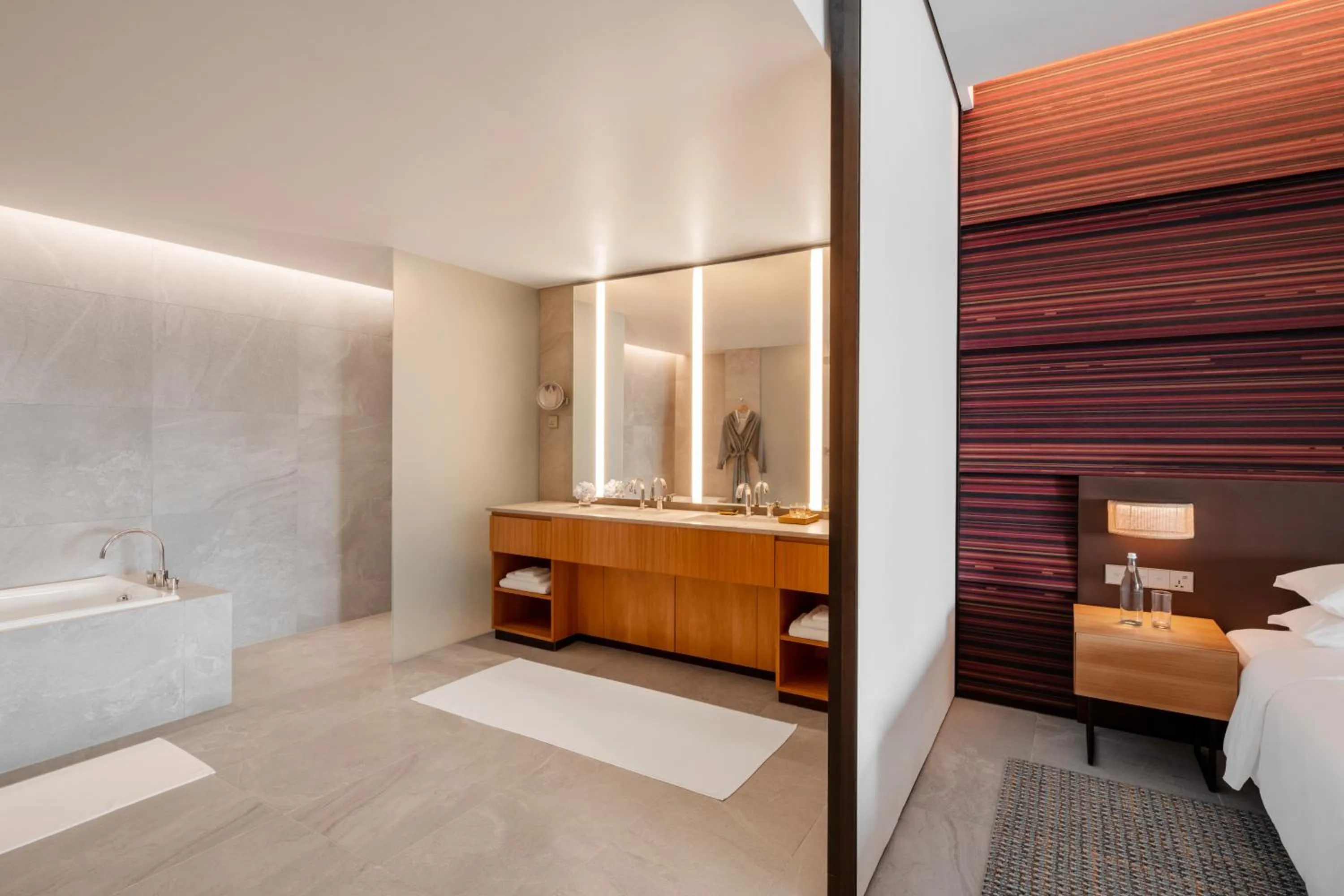 Bathroom, Bed in Hyatt Centric Kota Kinabalu