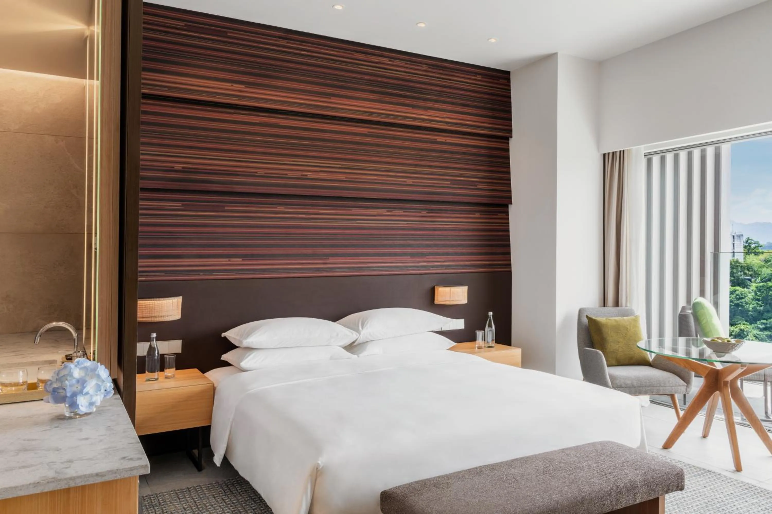 Bed in Hyatt Centric Kota Kinabalu