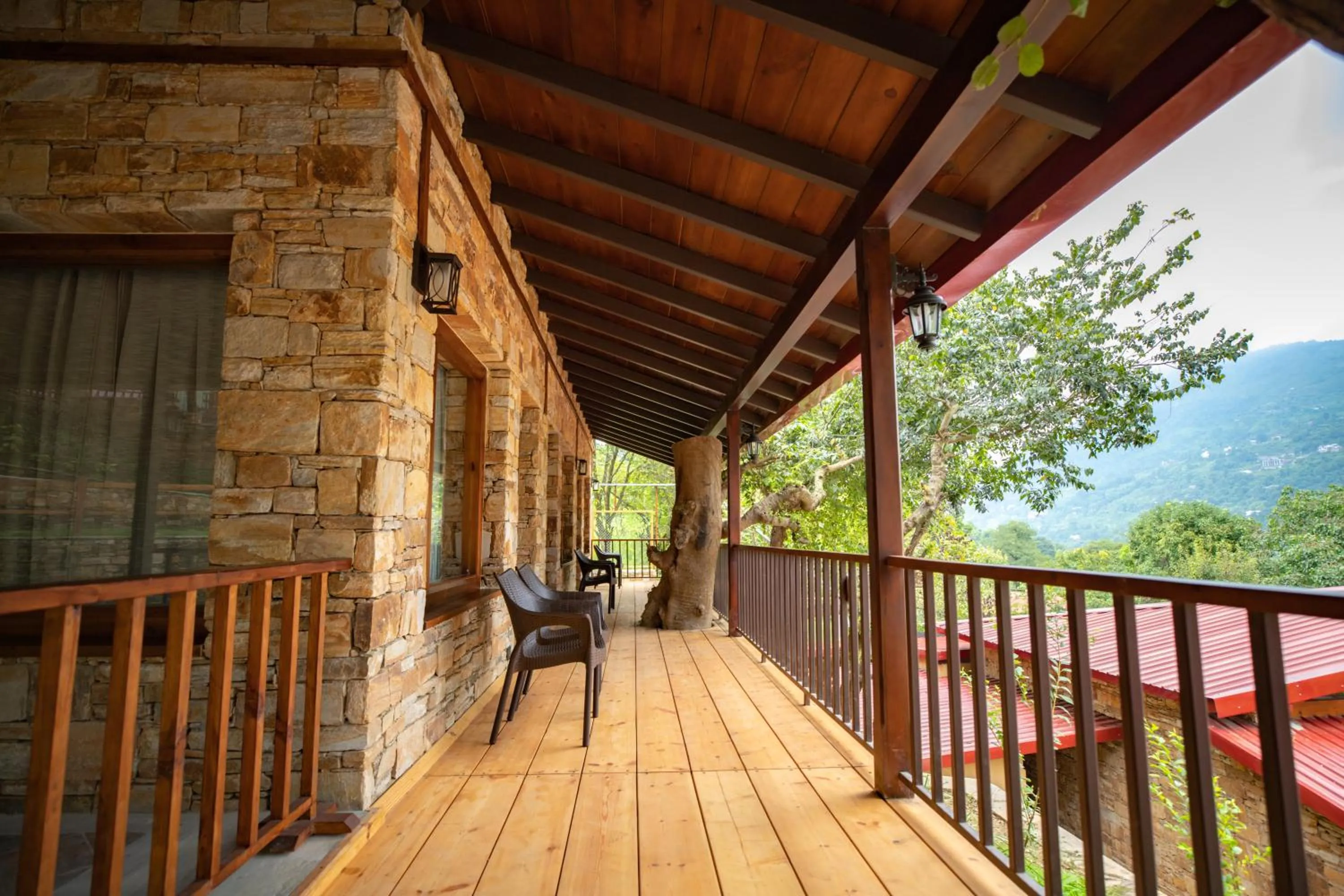 Balcony/Terrace in The Pear Orchard By Countryside