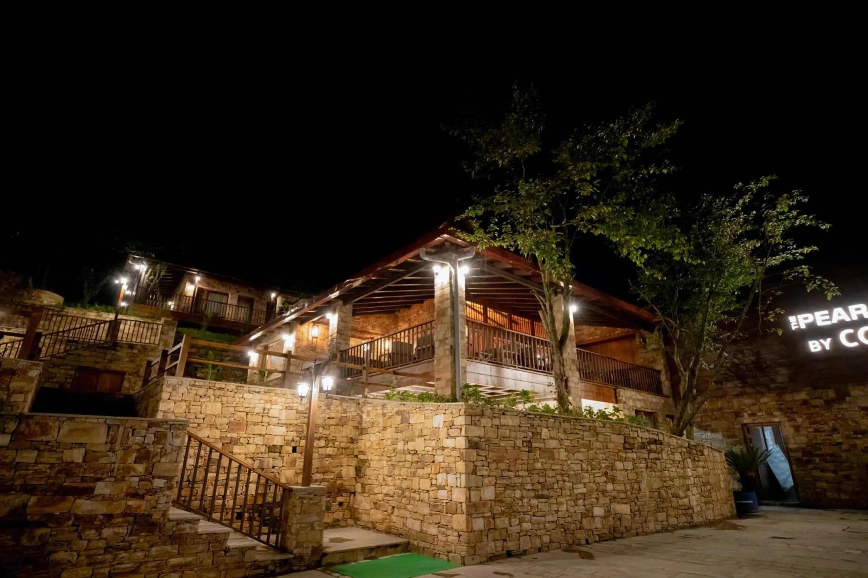 Night in The Pear Orchard By Countryside