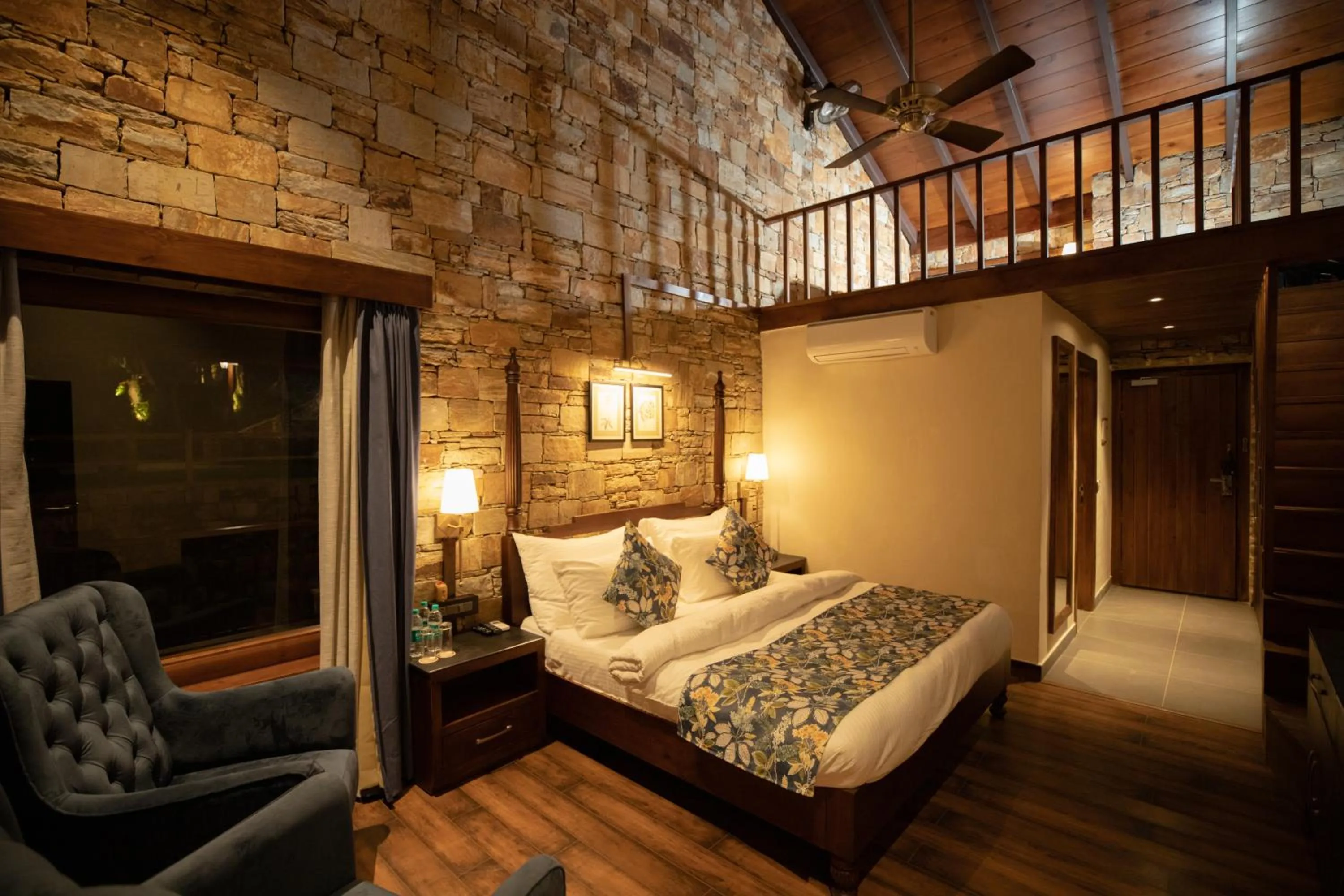 Bed in The Pear Orchard By Countryside