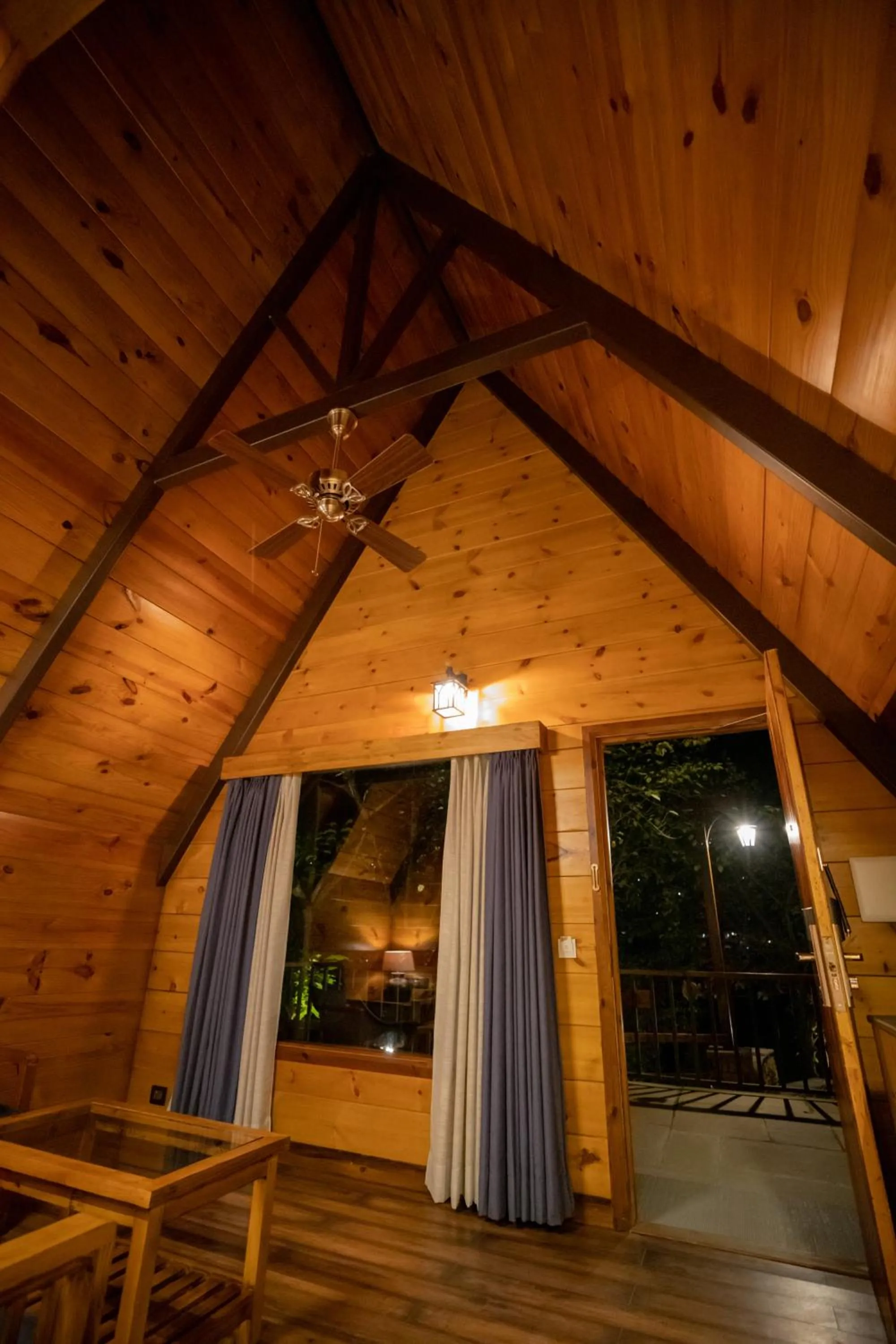 Night in The Pear Orchard By Countryside