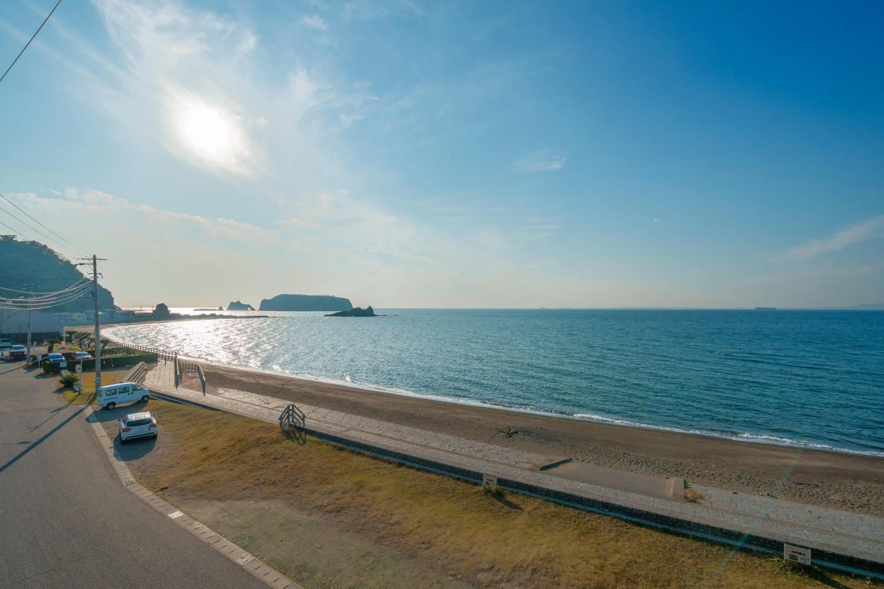 Beach in Ryu shi ma Ocean View Villa