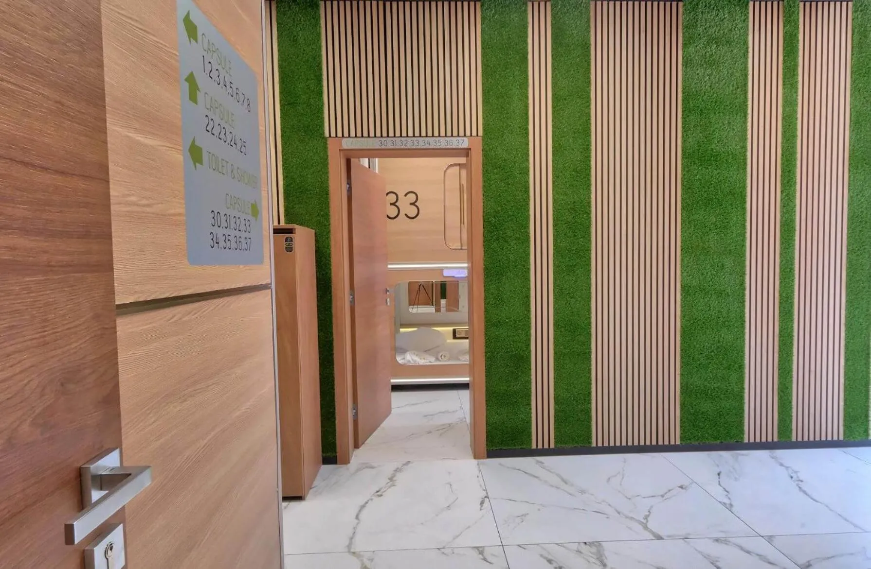 Property building in Ljubljana Capsule Hostel