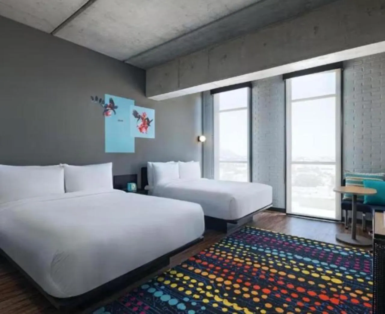 Bed in Aloft Guadalajara Sur