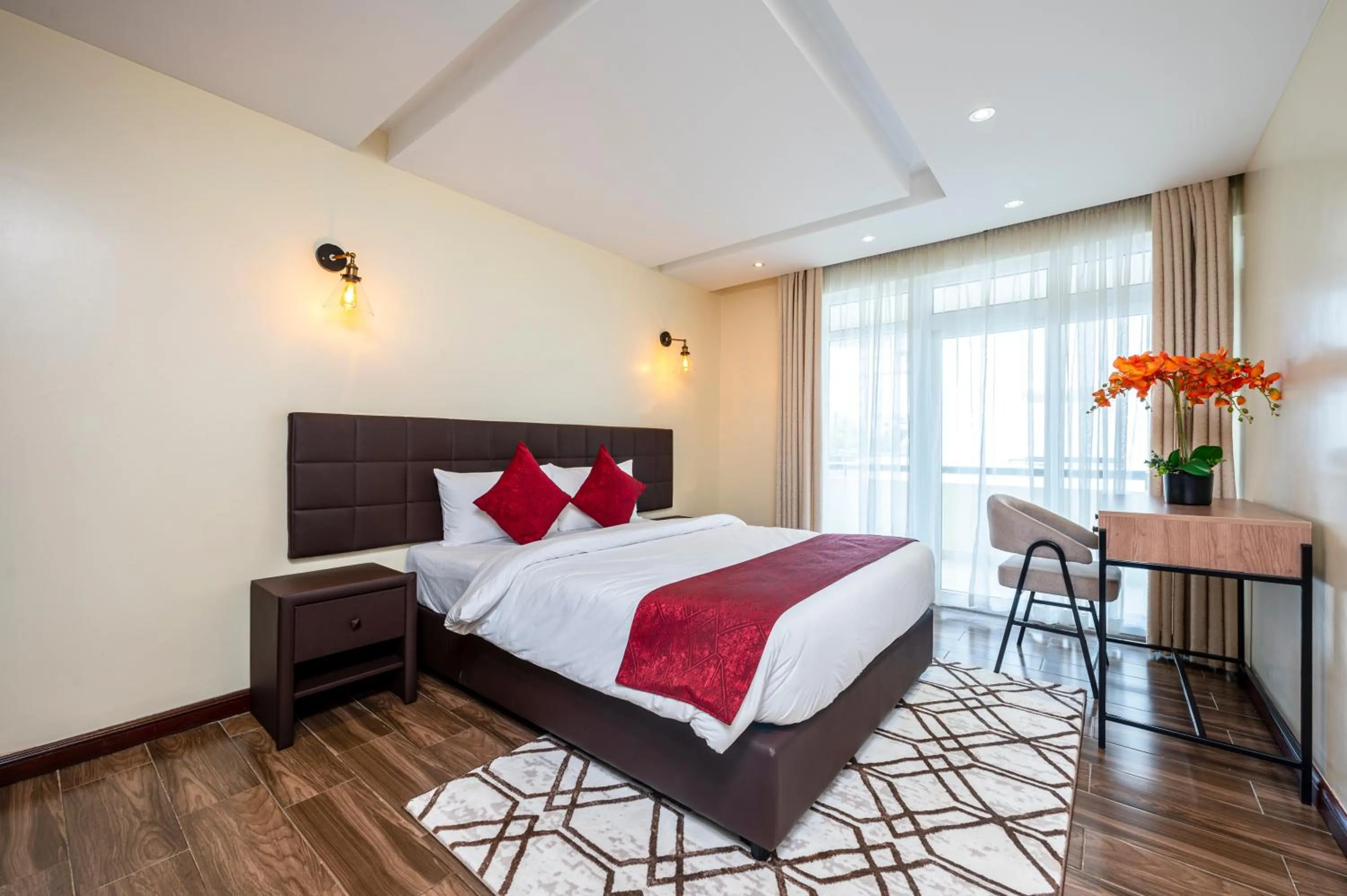 Bedroom, Bed in Roma Court Serviced Apartments