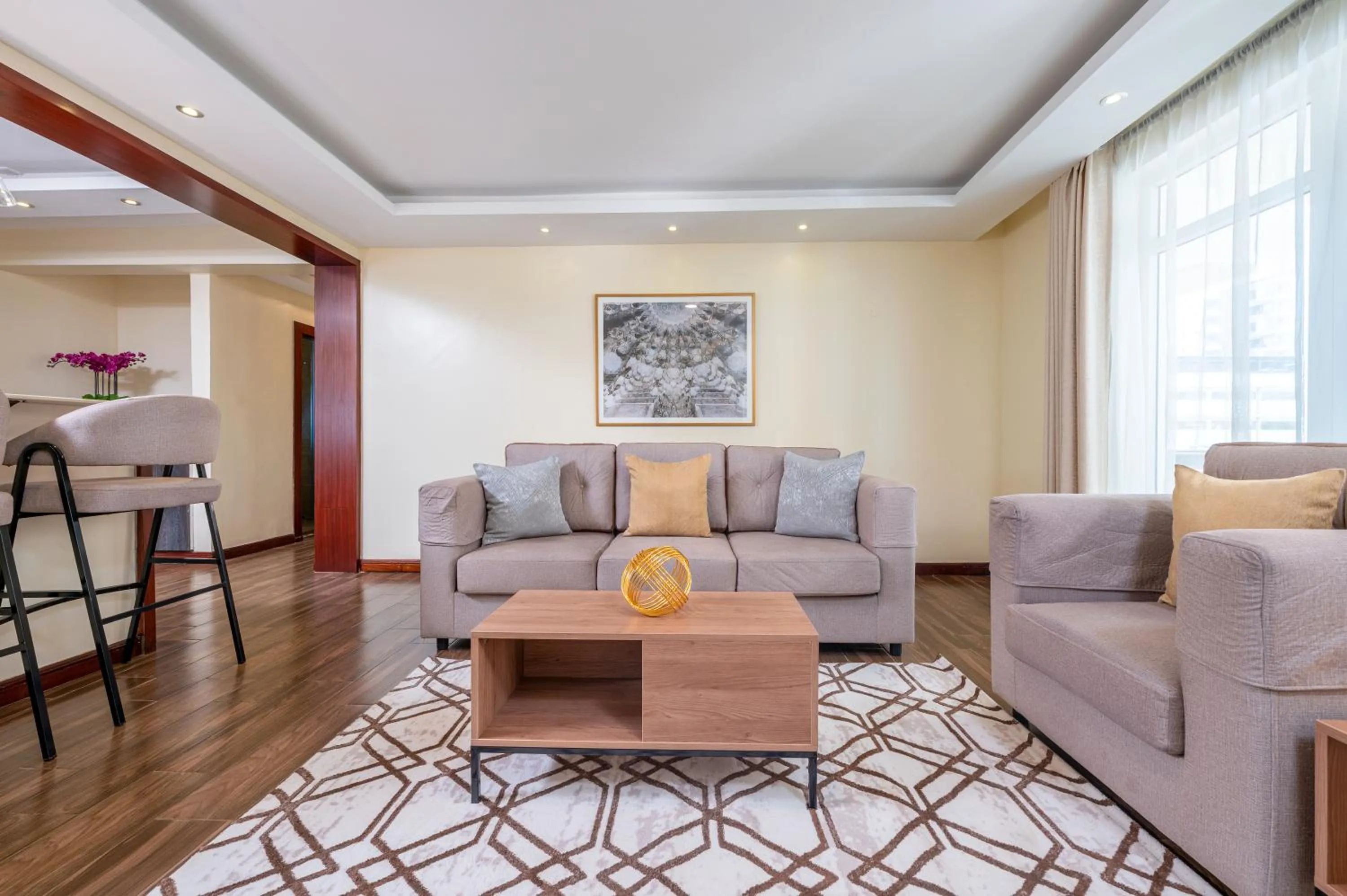 Living room in Roma Court Serviced Apartments