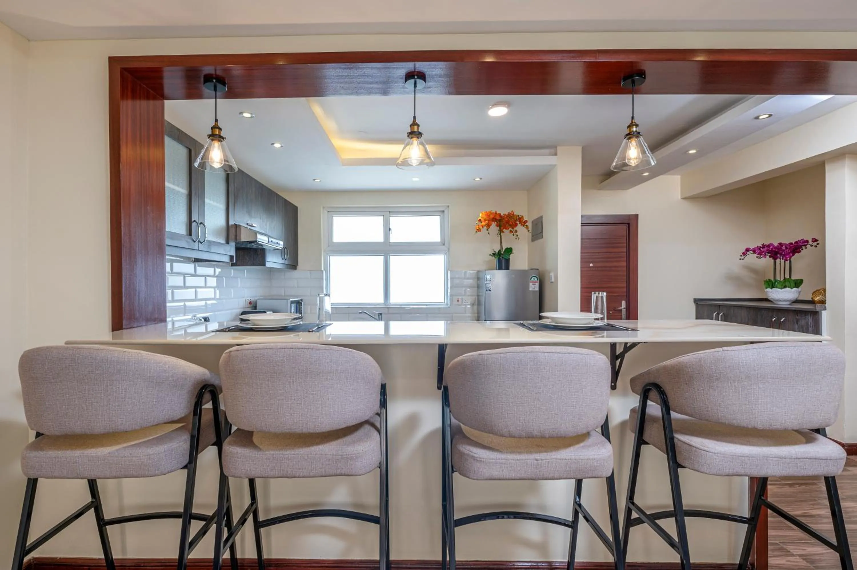 Dining area in Roma Court Serviced Apartments