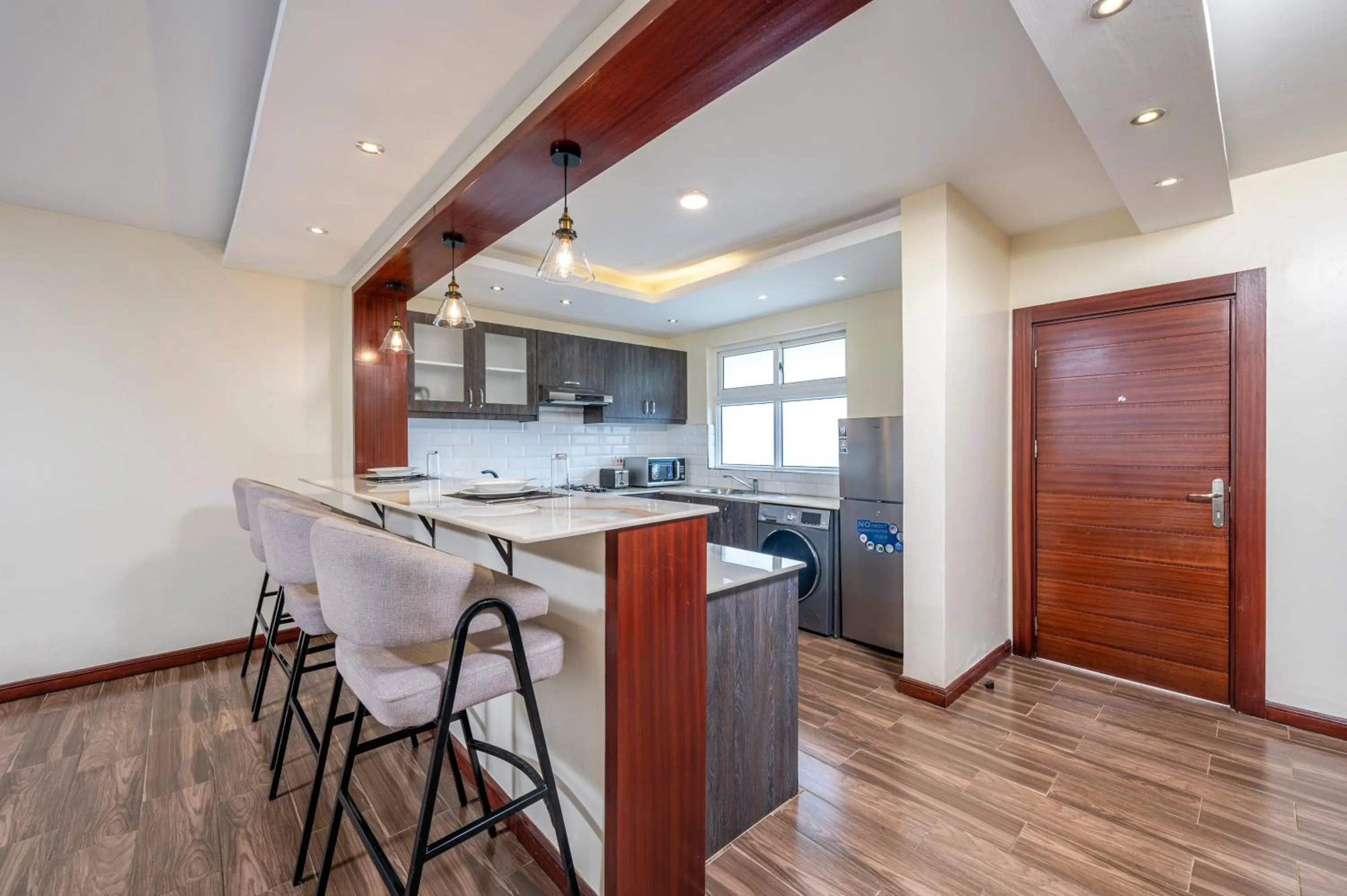 Dining area in Roma Court Serviced Apartments