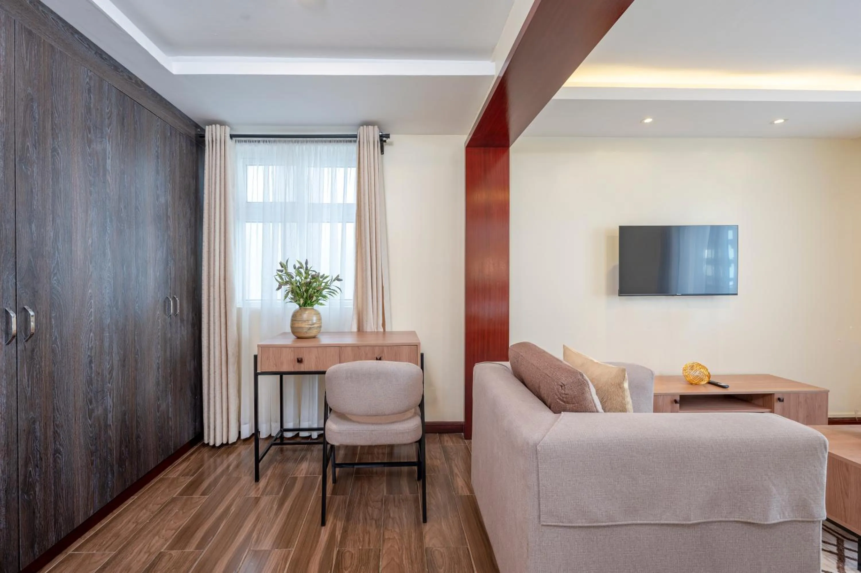 Seating area in Roma Court Serviced Apartments