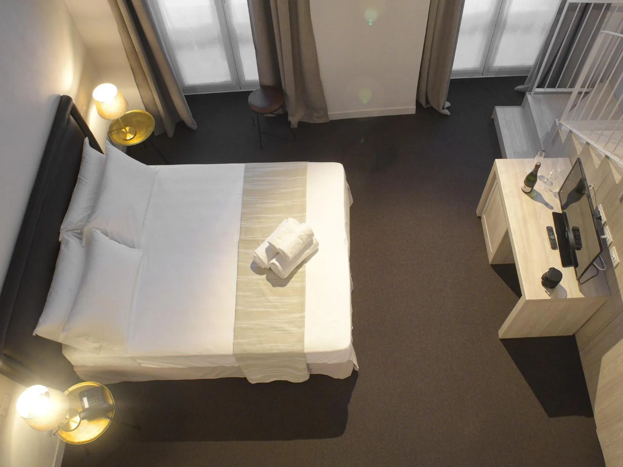 Bed in Hotel Palazzo Vannoni